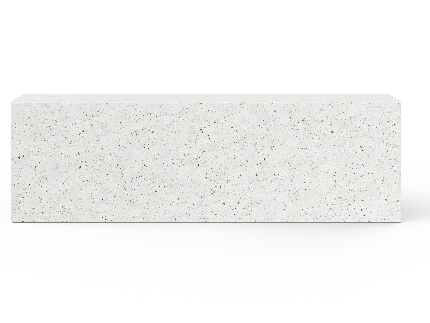 Urbia Outdoor Mixx Ivory Terrazzo Concrete Bench