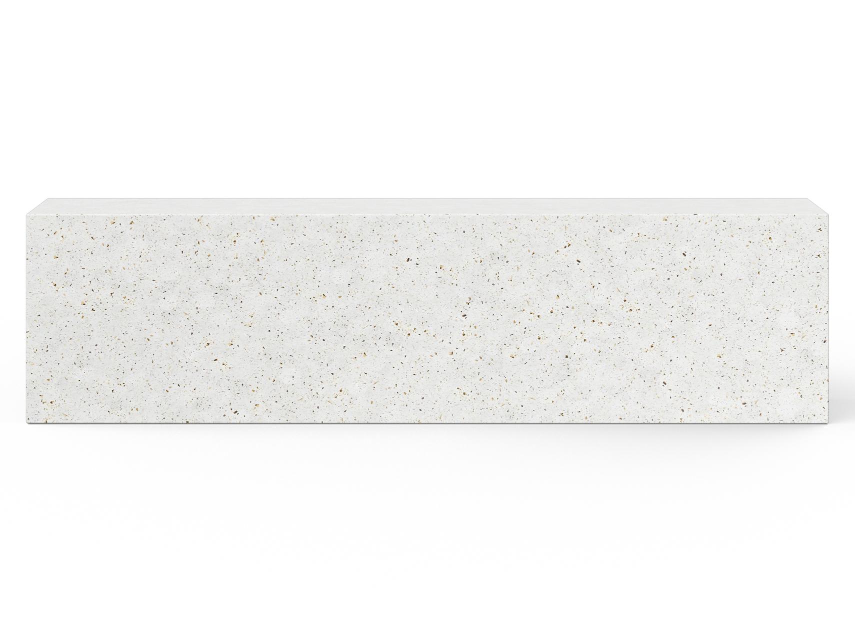 Urbia Outdoor Mixx Ivory Terrazzo Concrete Bench