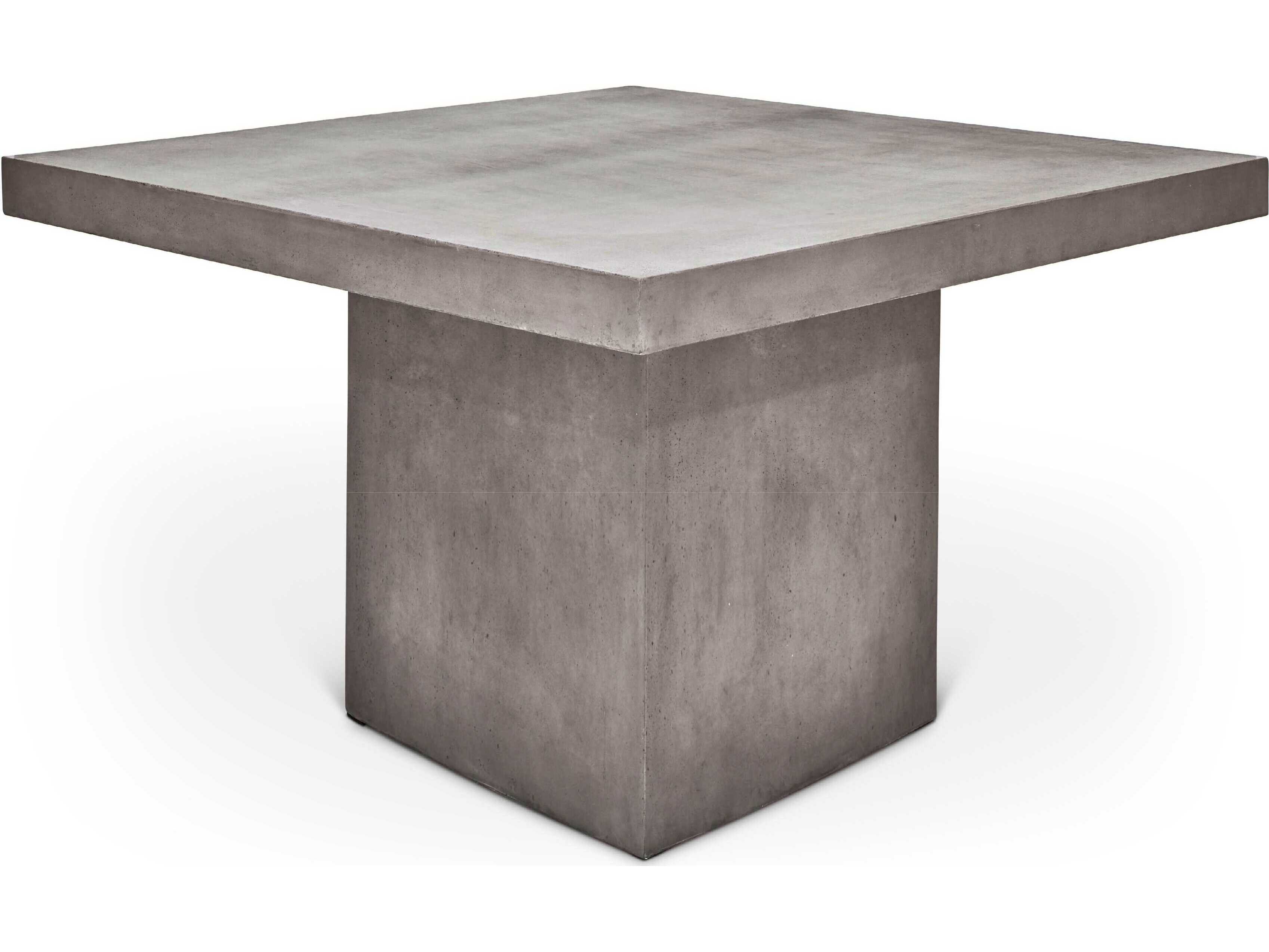 Urbia Outdoor Mixx Una Dark Grey Concrete Square Bar Table