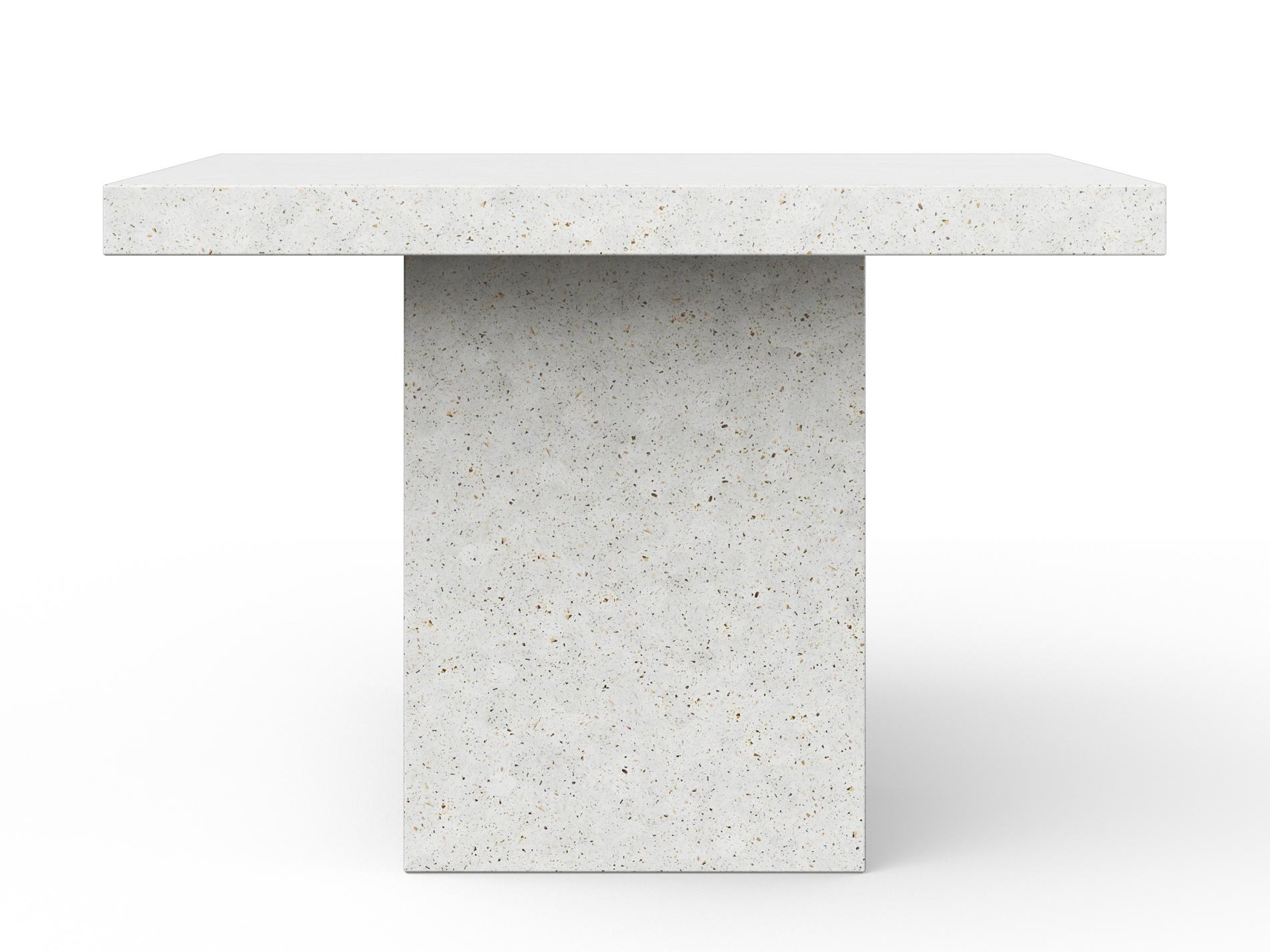 Urbia Outdoor Mixx Ivory Terrazzo Concrete Square Bar Table