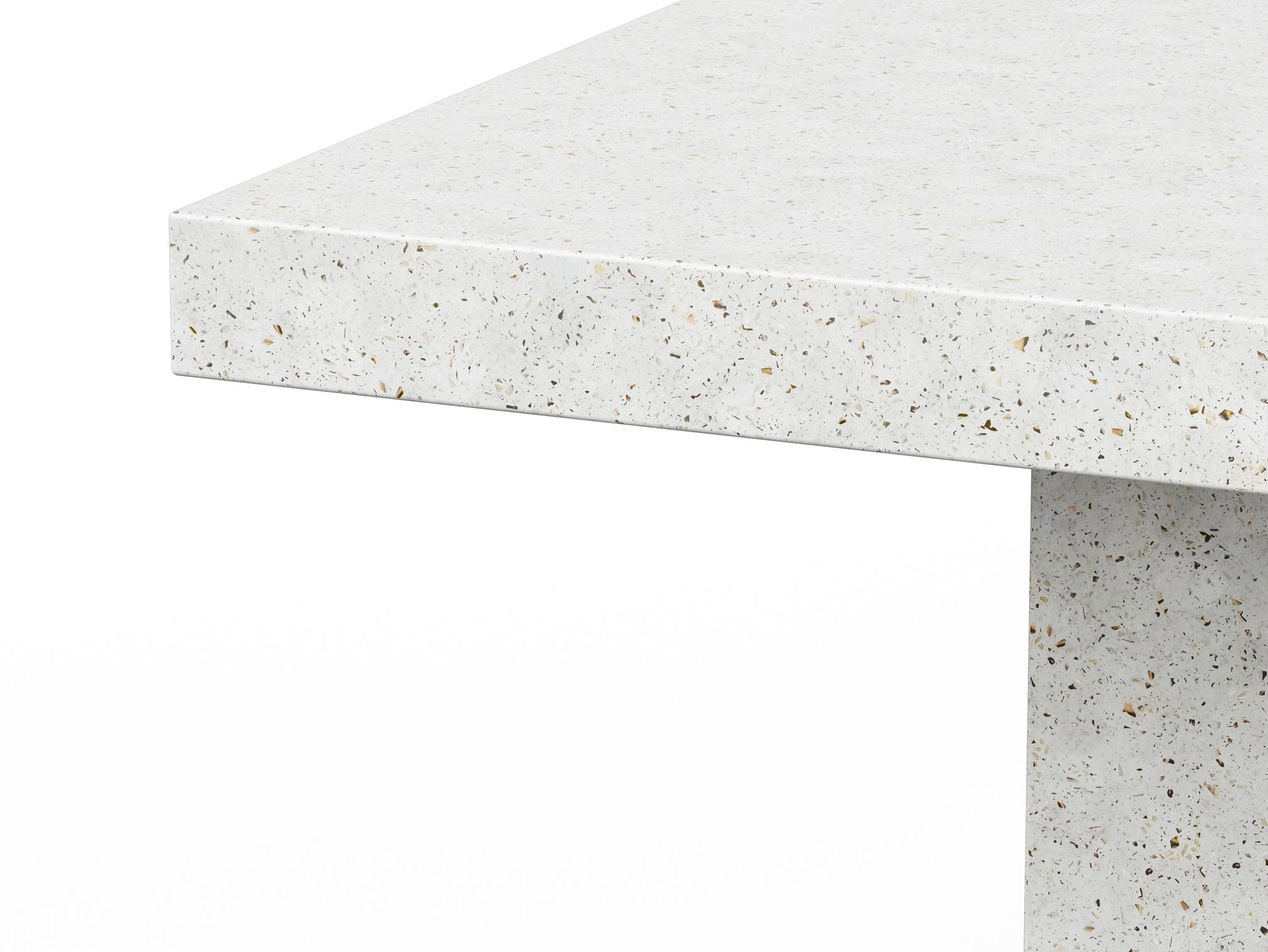 Urbia Outdoor Mixx Ivory Terrazzo Concrete Square Bar Table