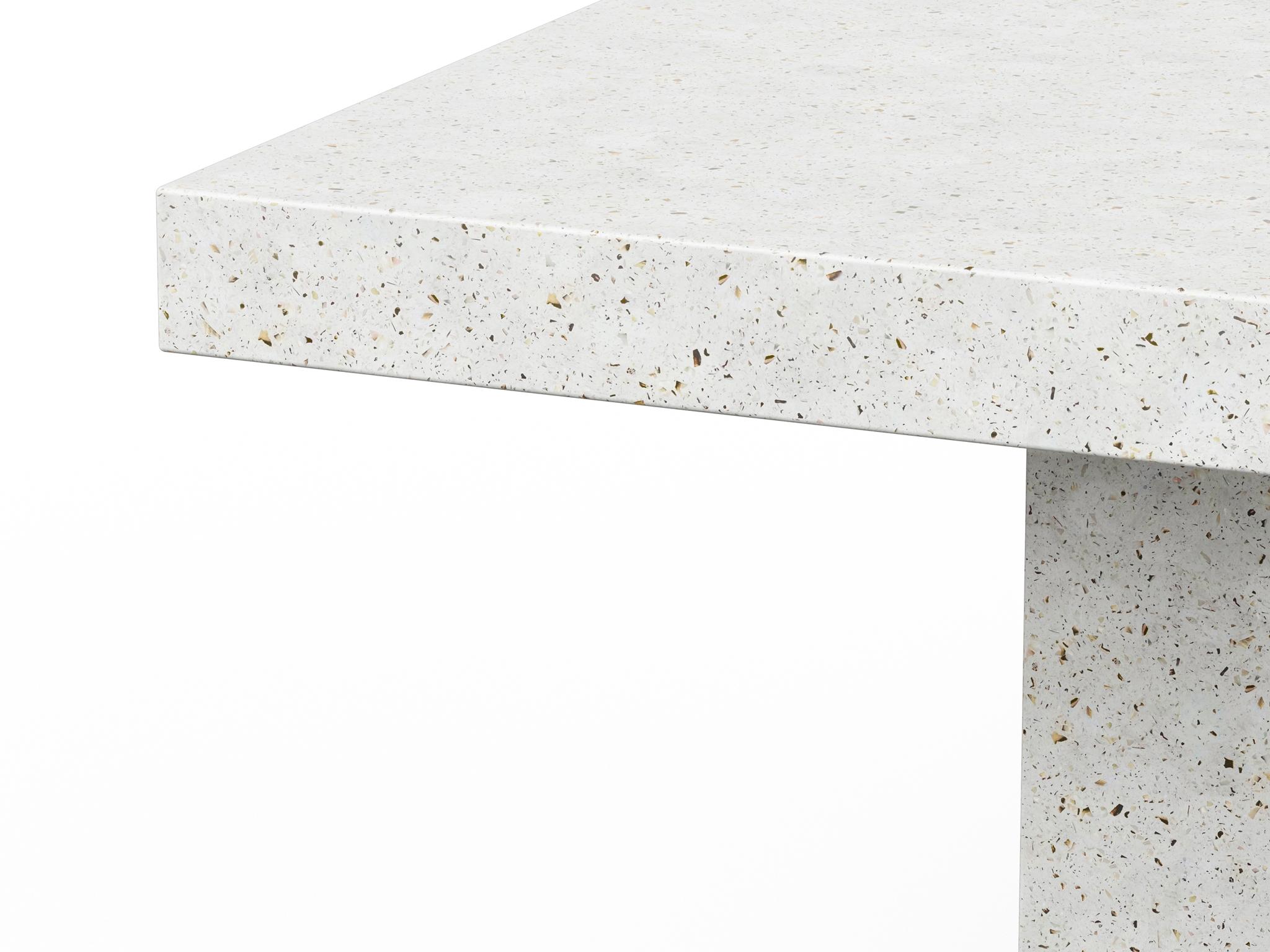 Urbia Outdoor Mixx Ivory Terrazzo Concrete Square Counter Table