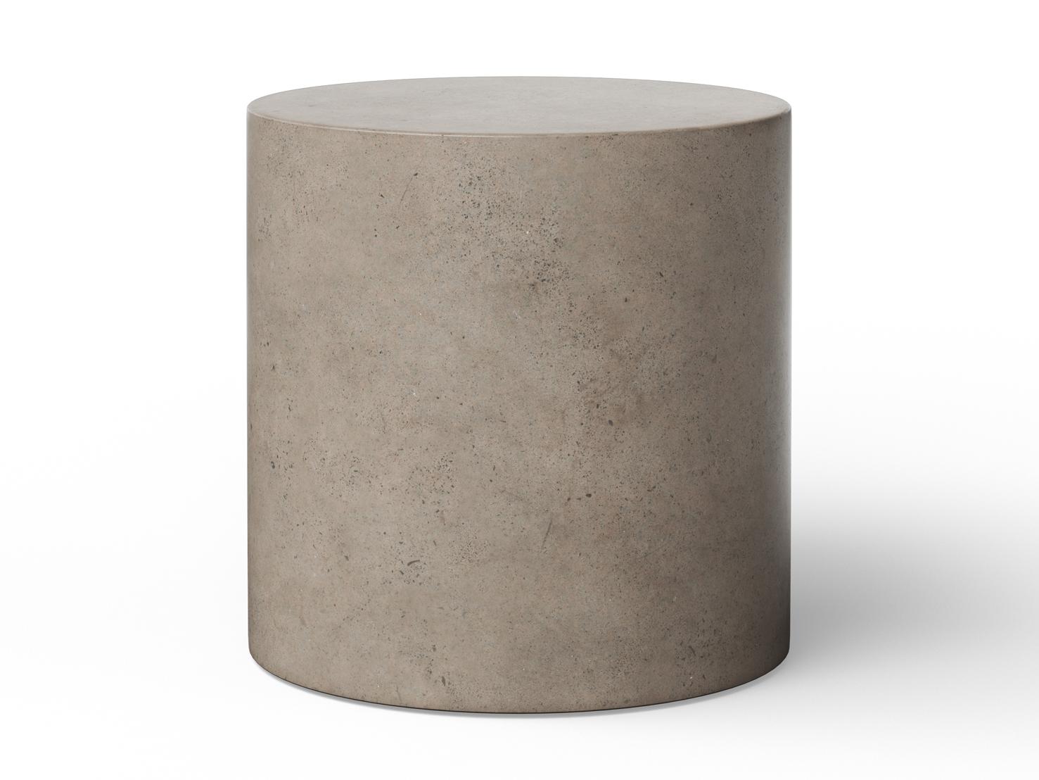Urbia Outdoor Mixx Dark Grey Concrete Round End Table