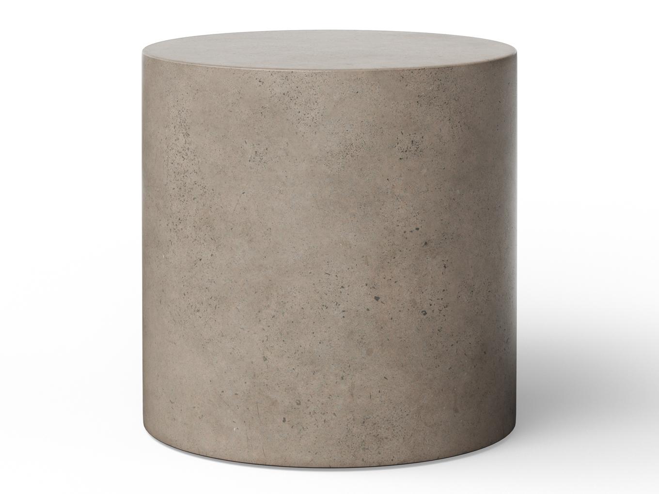 Urbia Outdoor Mixx Dark Grey Concrete Round End Table