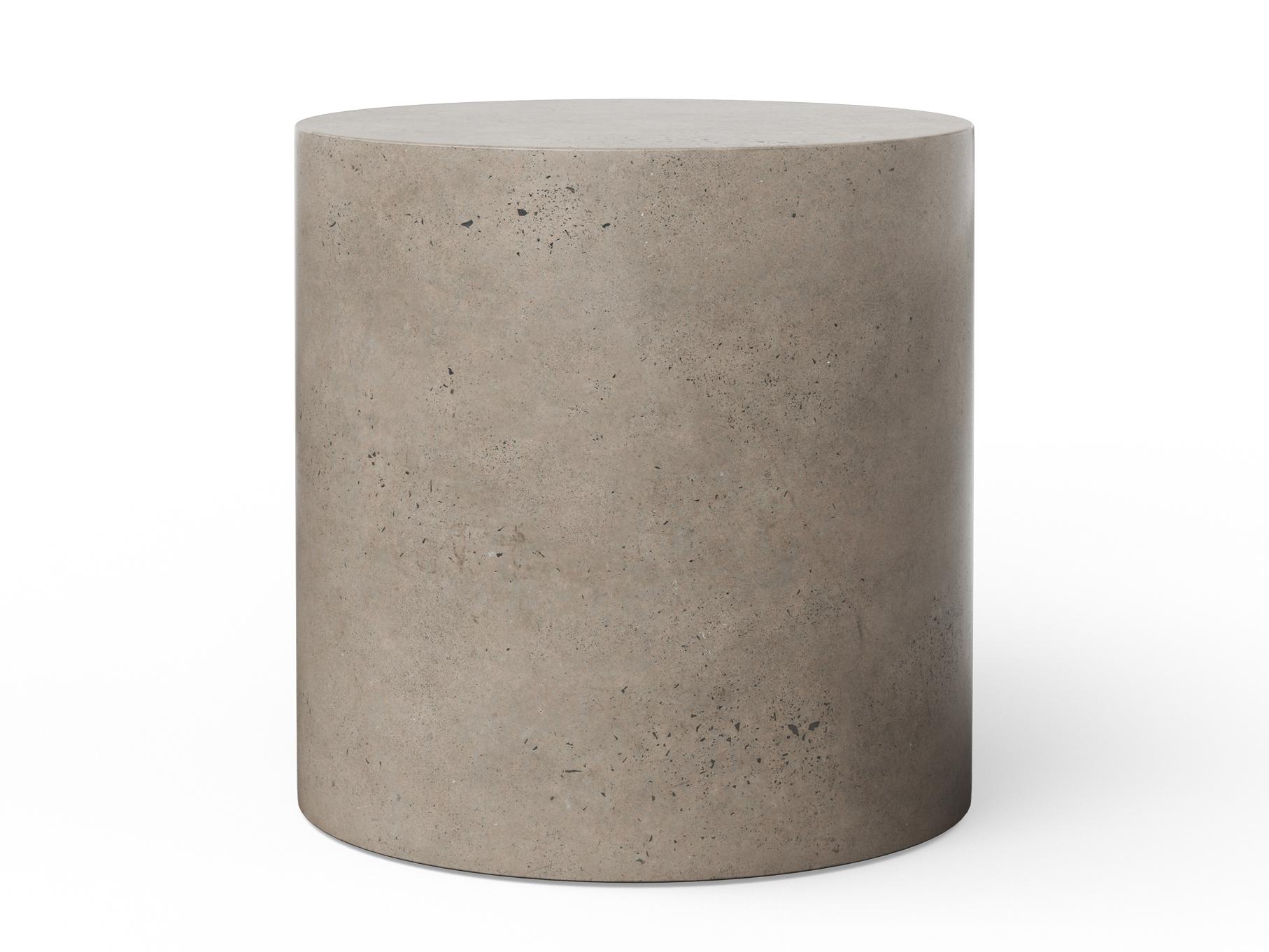 Urbia Outdoor Mixx Dark Grey Concrete Round End Table