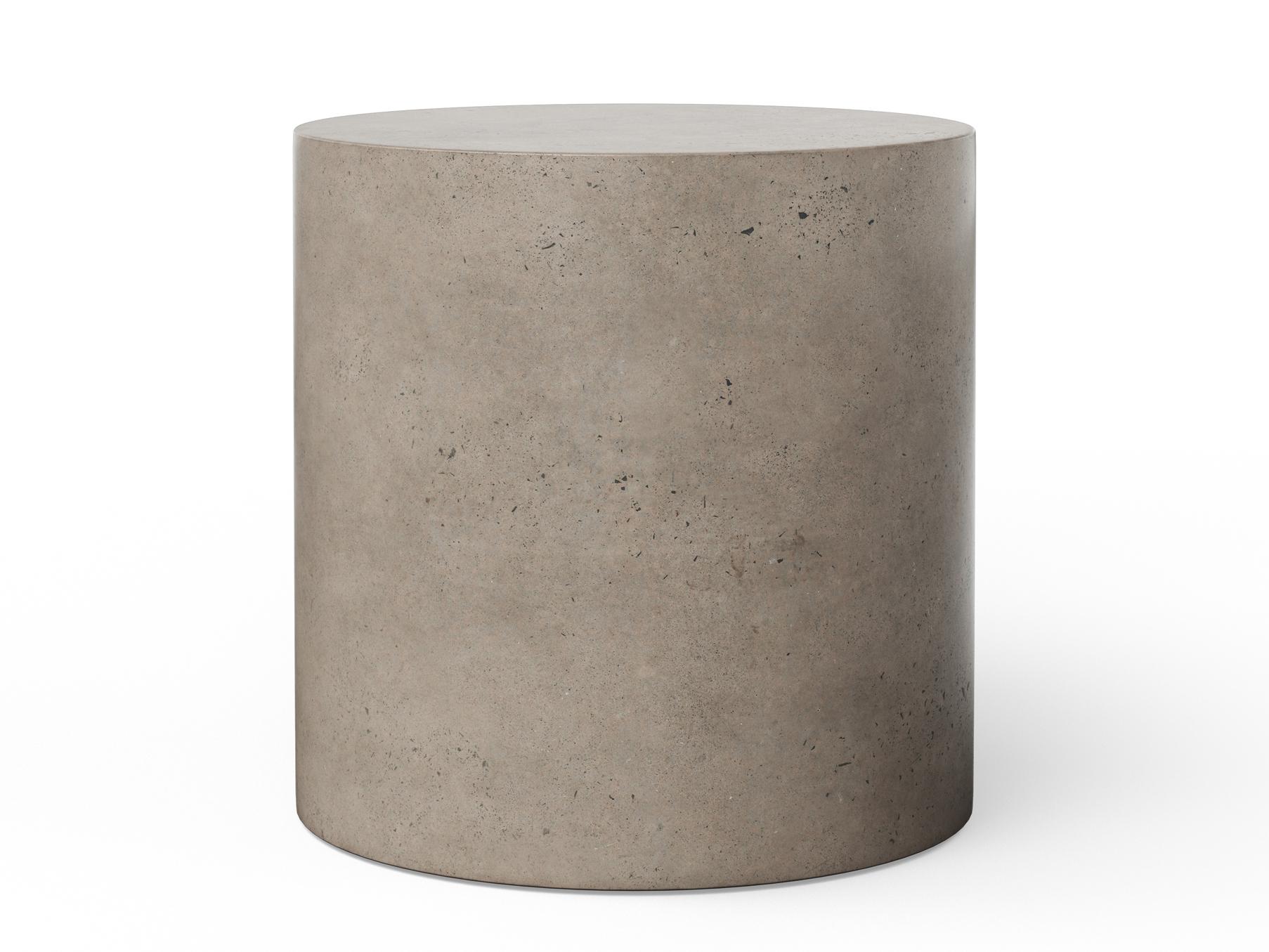 Urbia Outdoor Mixx Dark Grey Concrete Round End Table