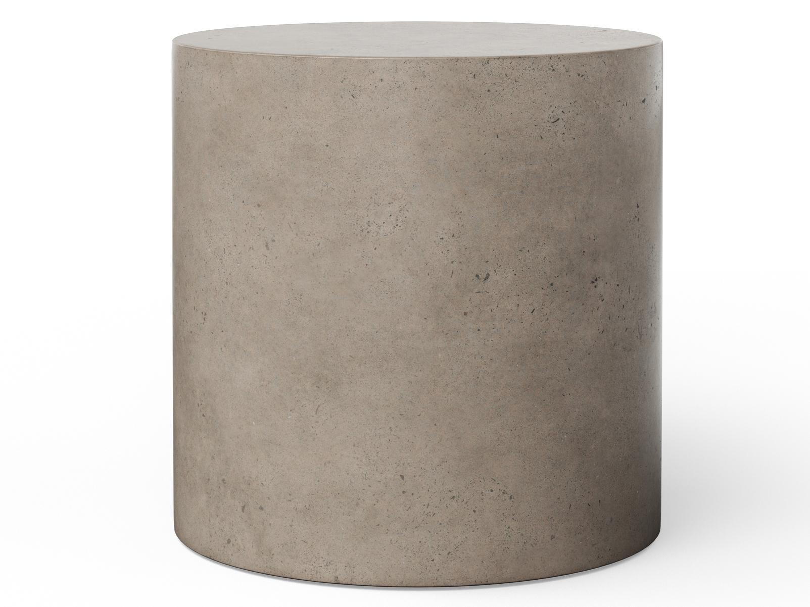 Urbia Outdoor Mixx Dark Grey Concrete Round End Table