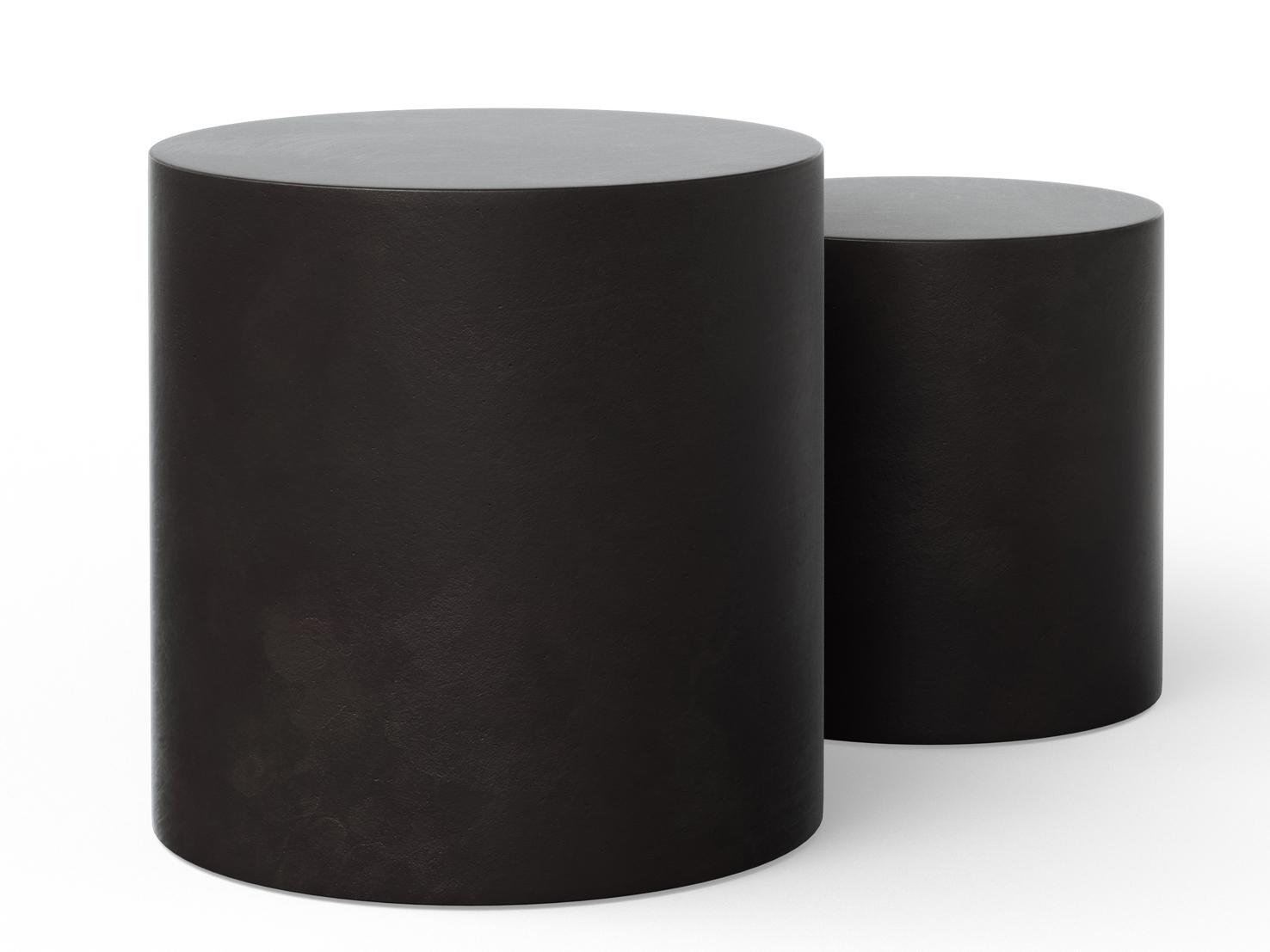 Urbia Outdoor Mixx Lava Concrete Round End Table