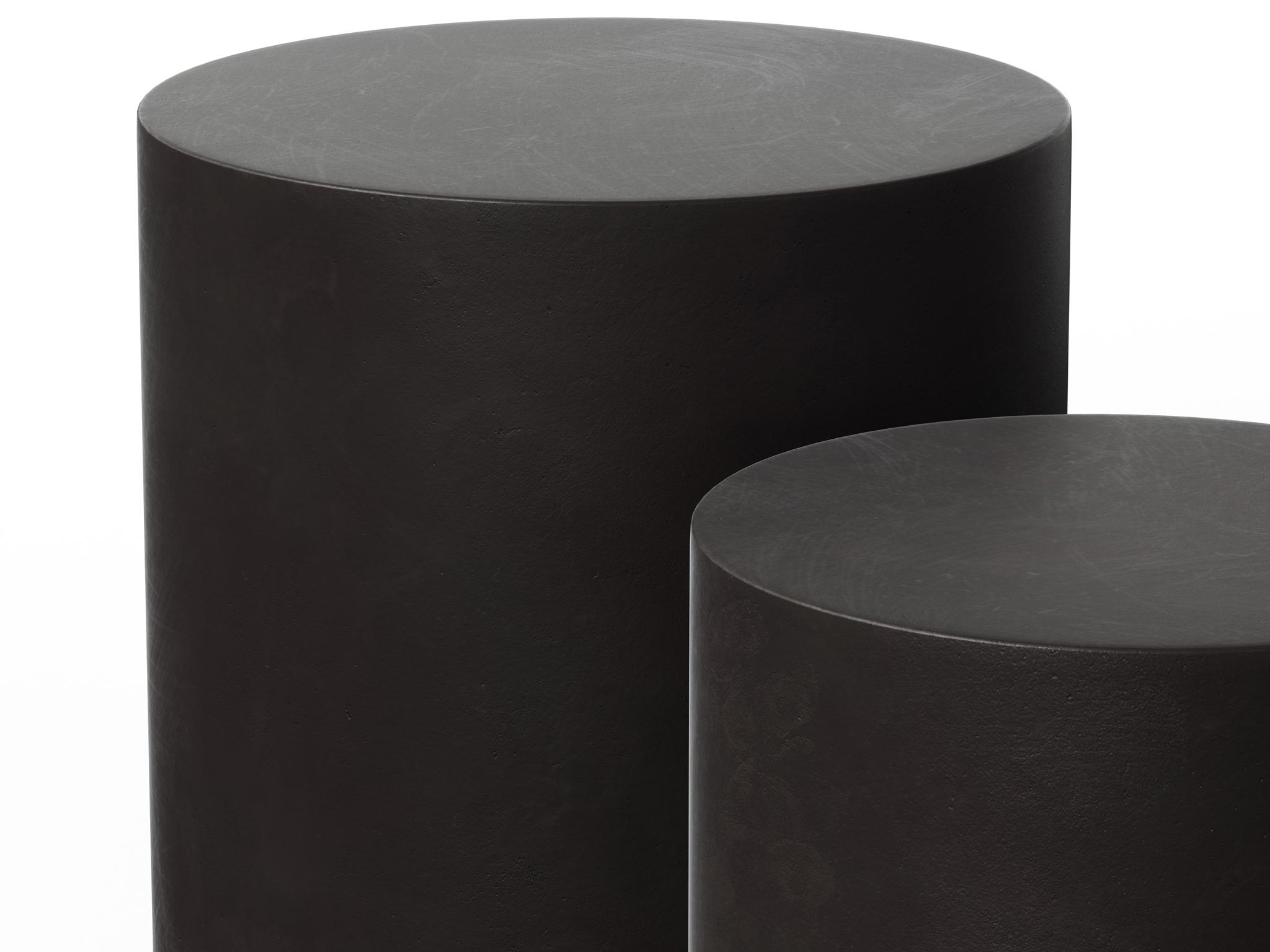 Urbia Outdoor Mixx Lava Concrete Round End Table