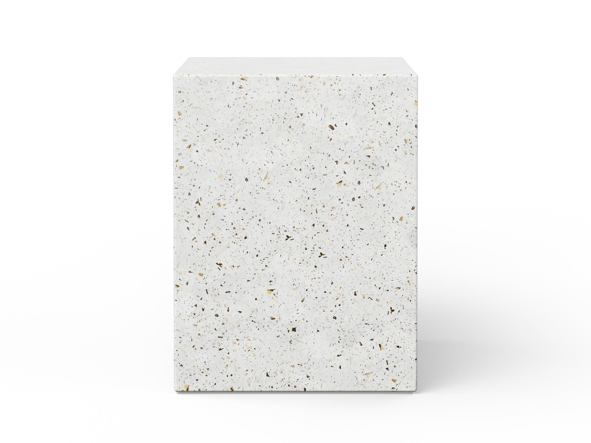 Urbia Outdoor Mixx Ivory Terrazzo Concrete Bar Stool