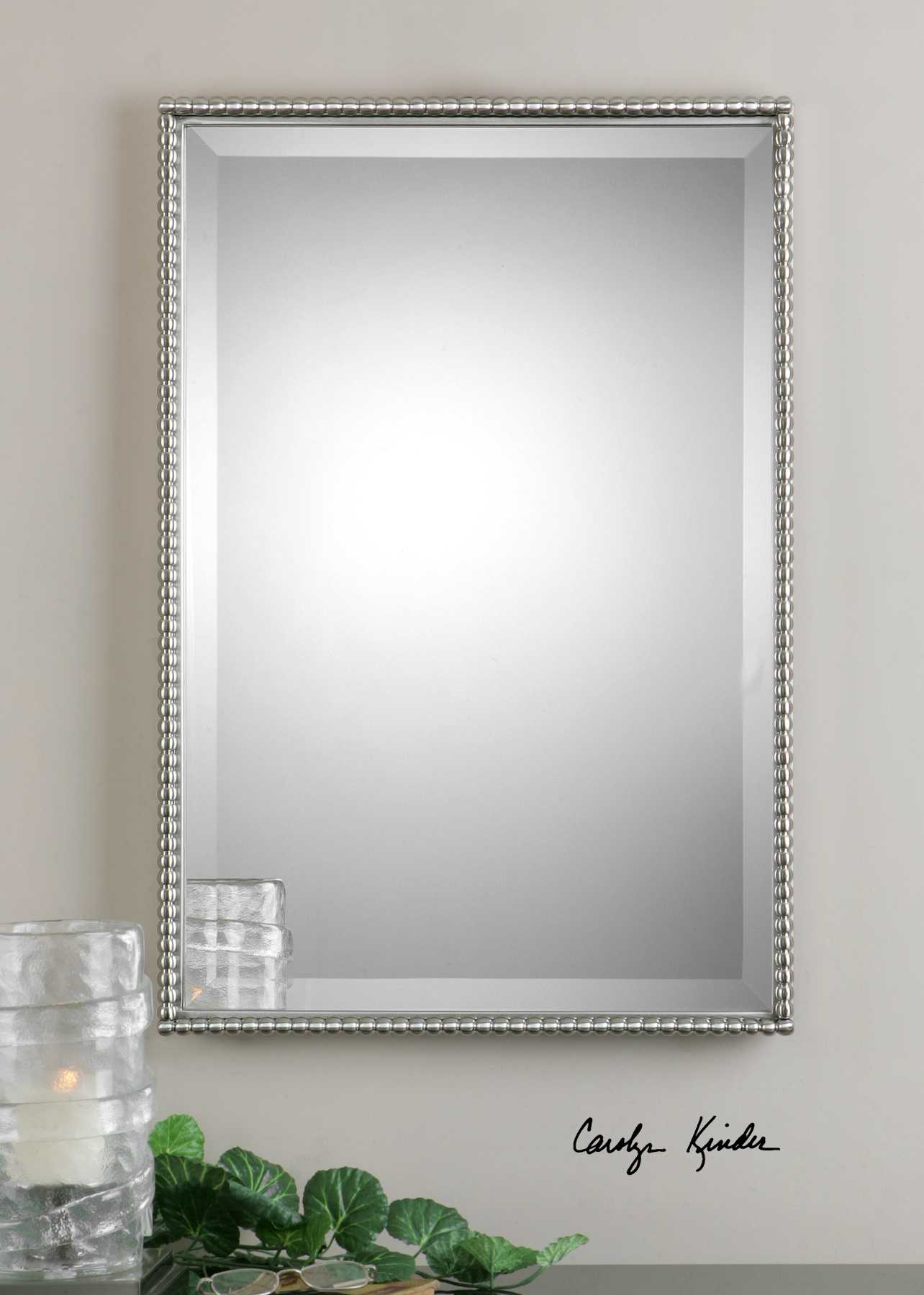 Uttermost Sherise Brushed Nickel Wall Mirror