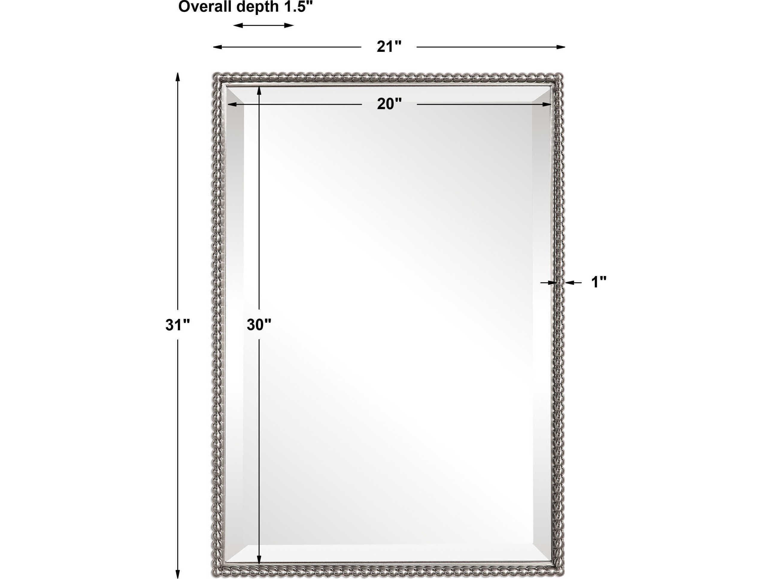 Uttermost Sherise Brushed Nickel Wall Mirror
