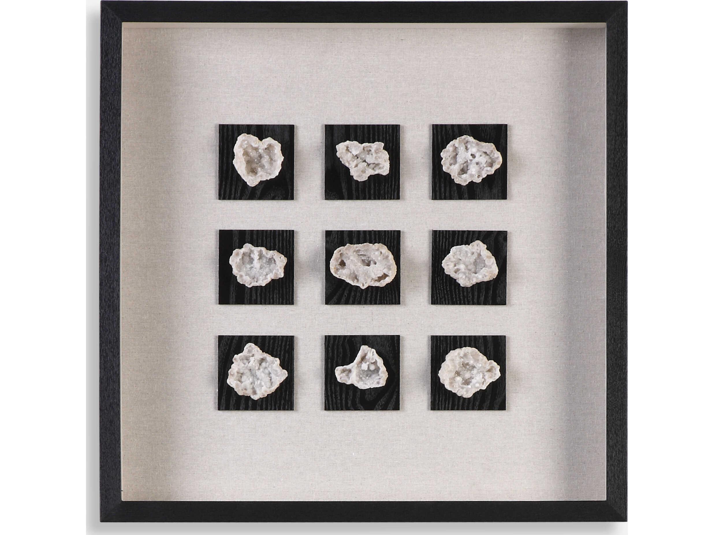Uttermost Grace Feyock Geode Linen Shadow Box