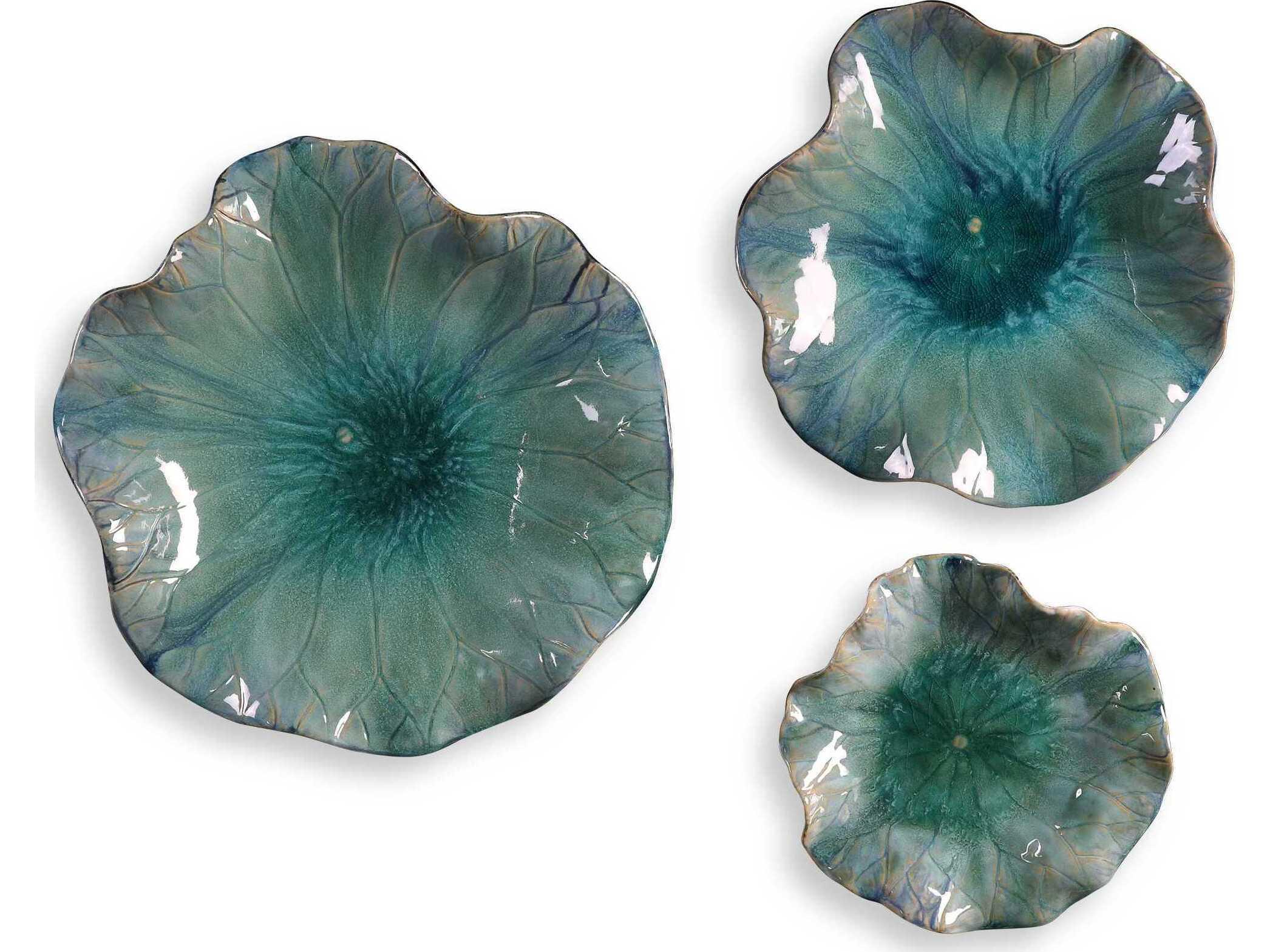 Uttermost Abella Ceramic Flowers Set of 3