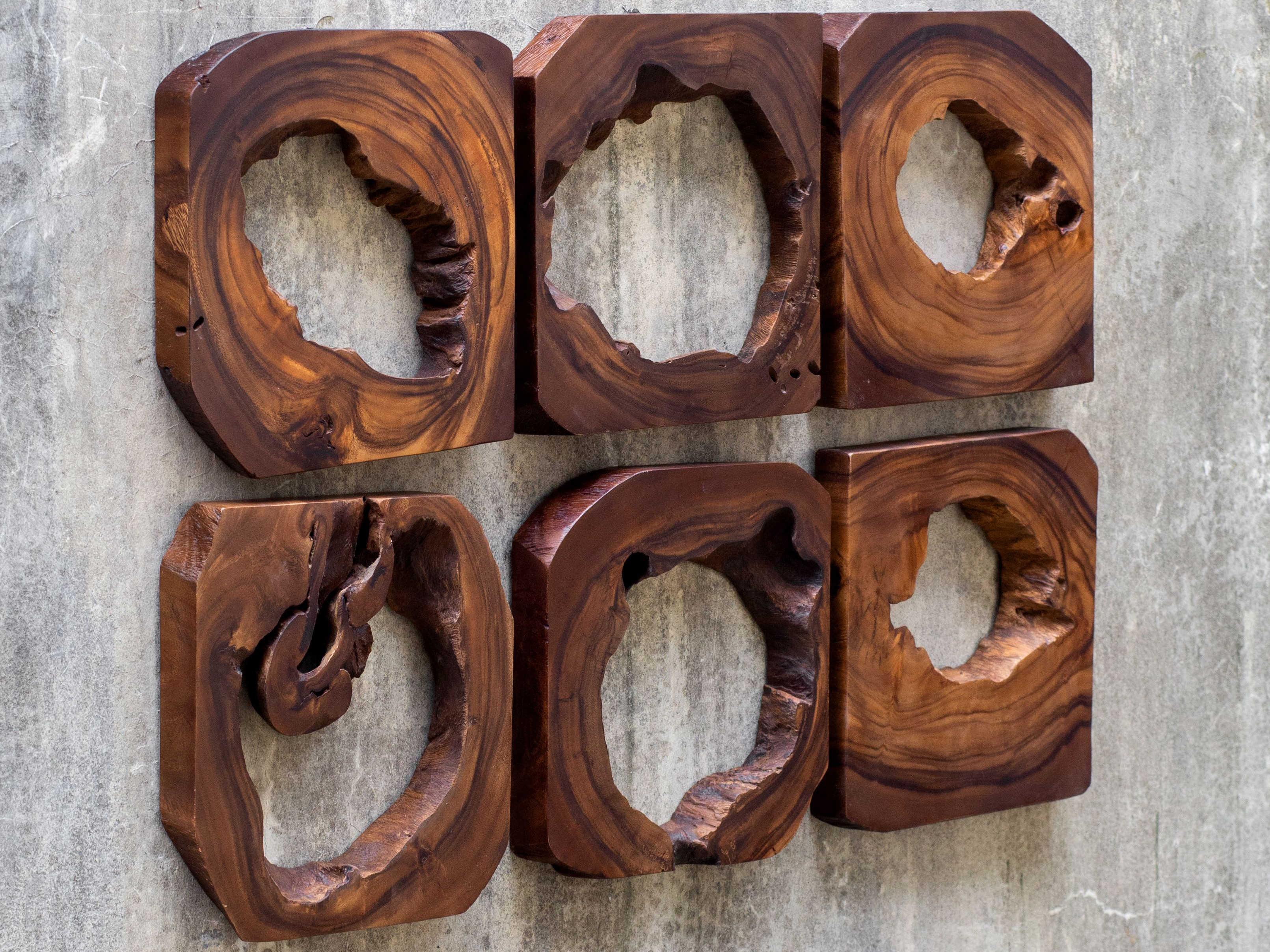 Uttermost Adlai Wood Wall Art Set of 6