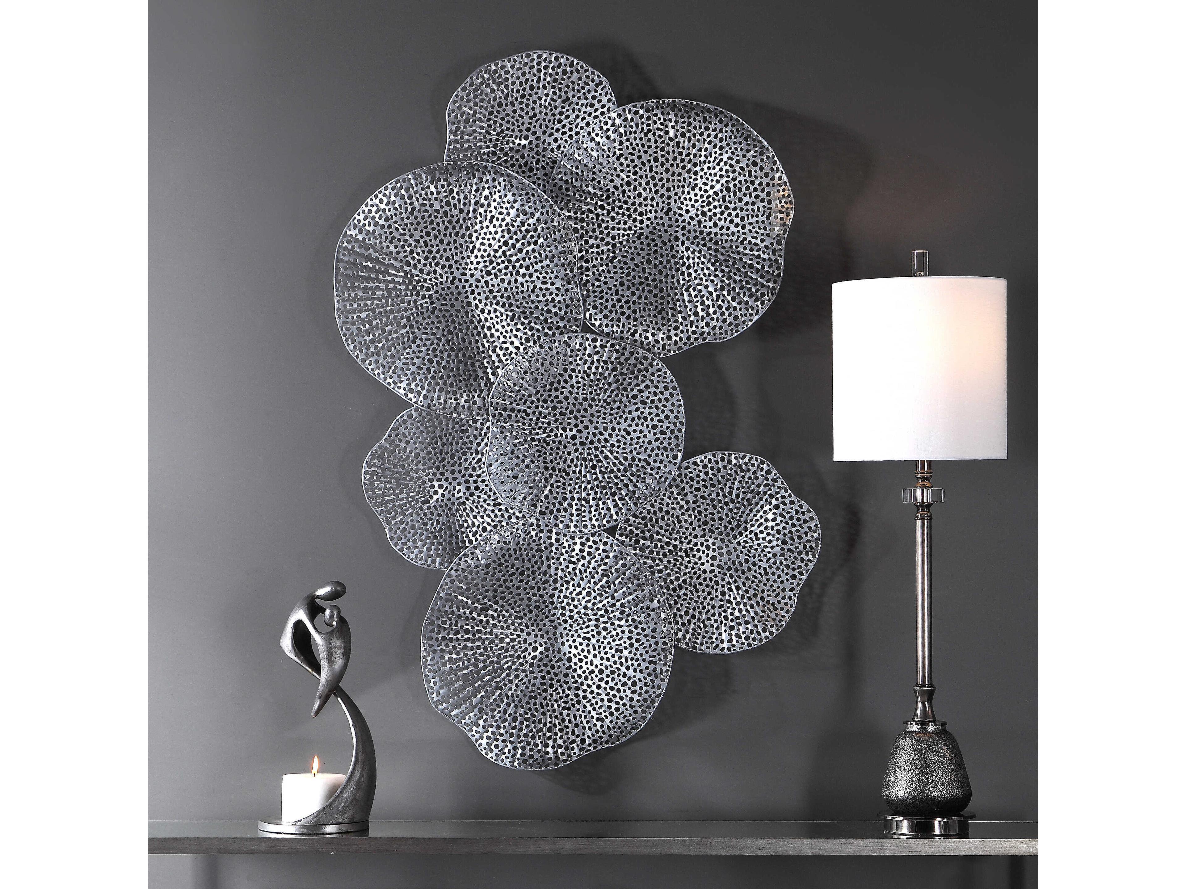 Uttermost Ripley Pewter Metal Wall Art
