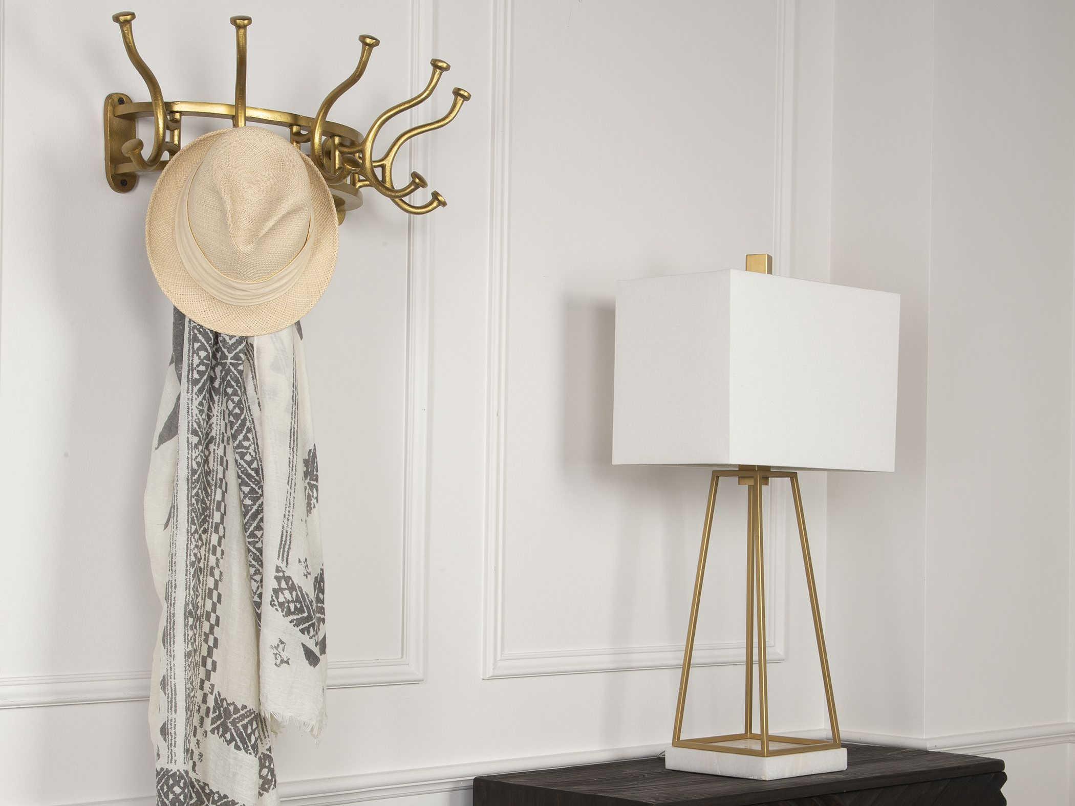 Uttermost Starling Antique Brass Coat Rack