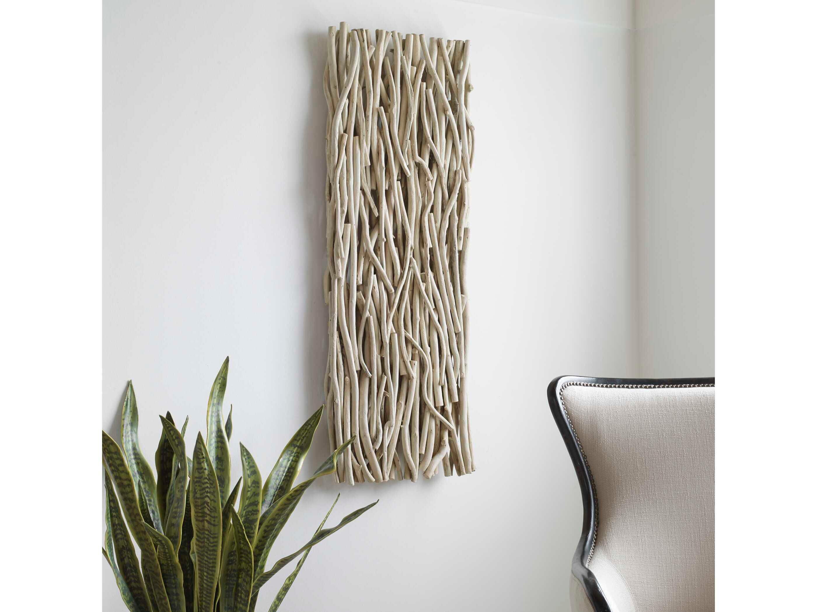 Uttermost Gathered Teak Bleached Wood Wall Decor
