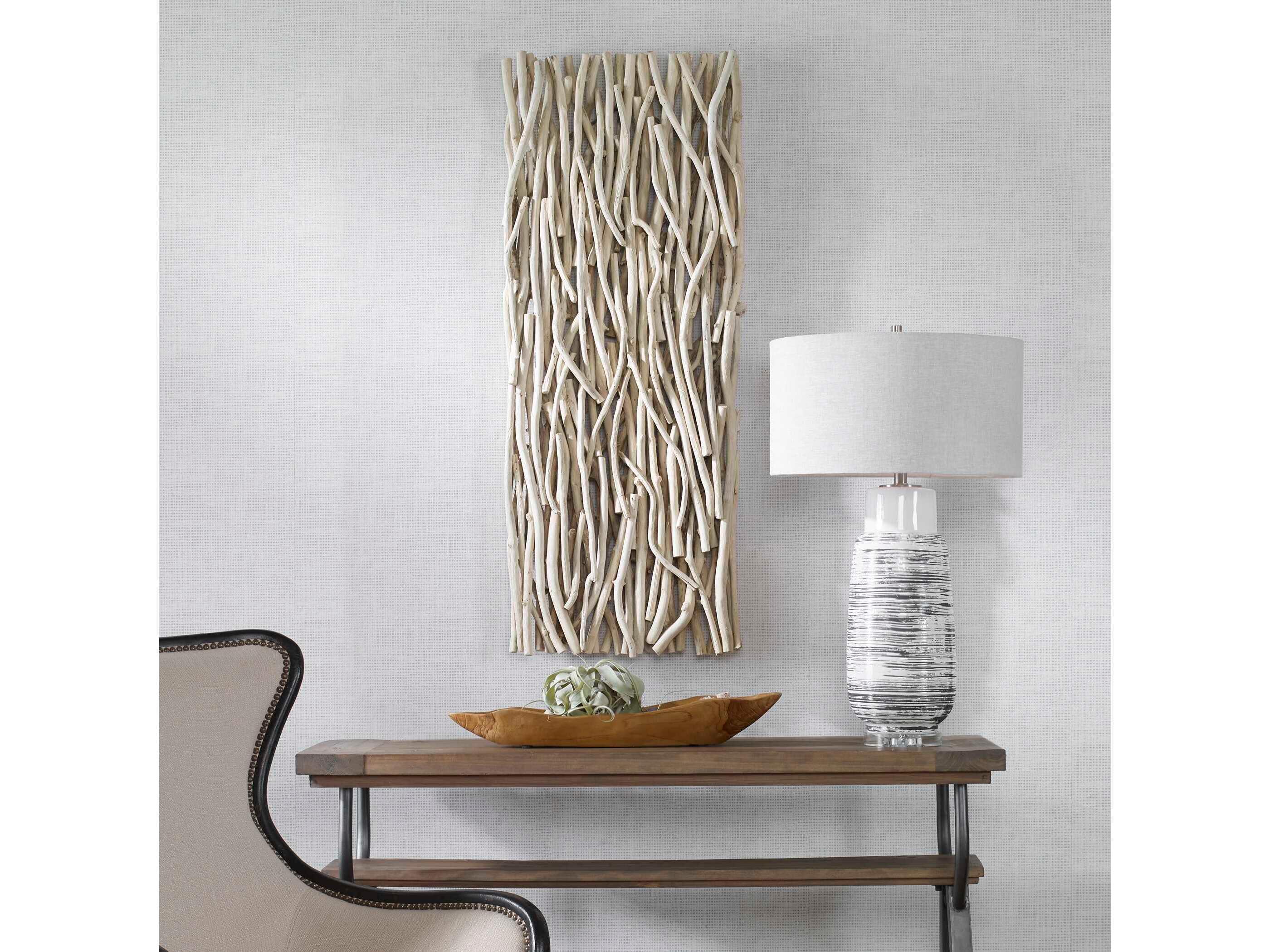 Uttermost Gathered Teak Bleached Wood Wall Decor