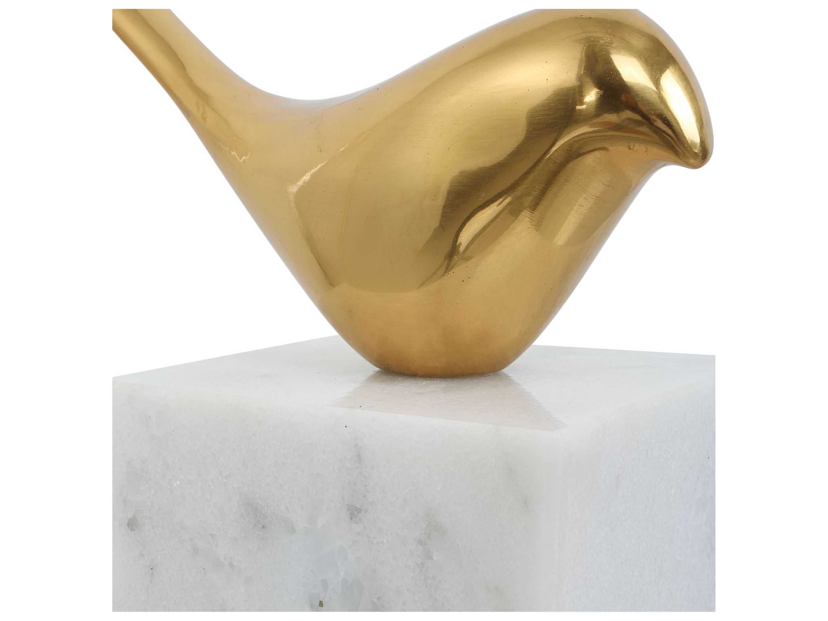 Uttermost Solid Brass Flying Solo Bird 3D Wall Art