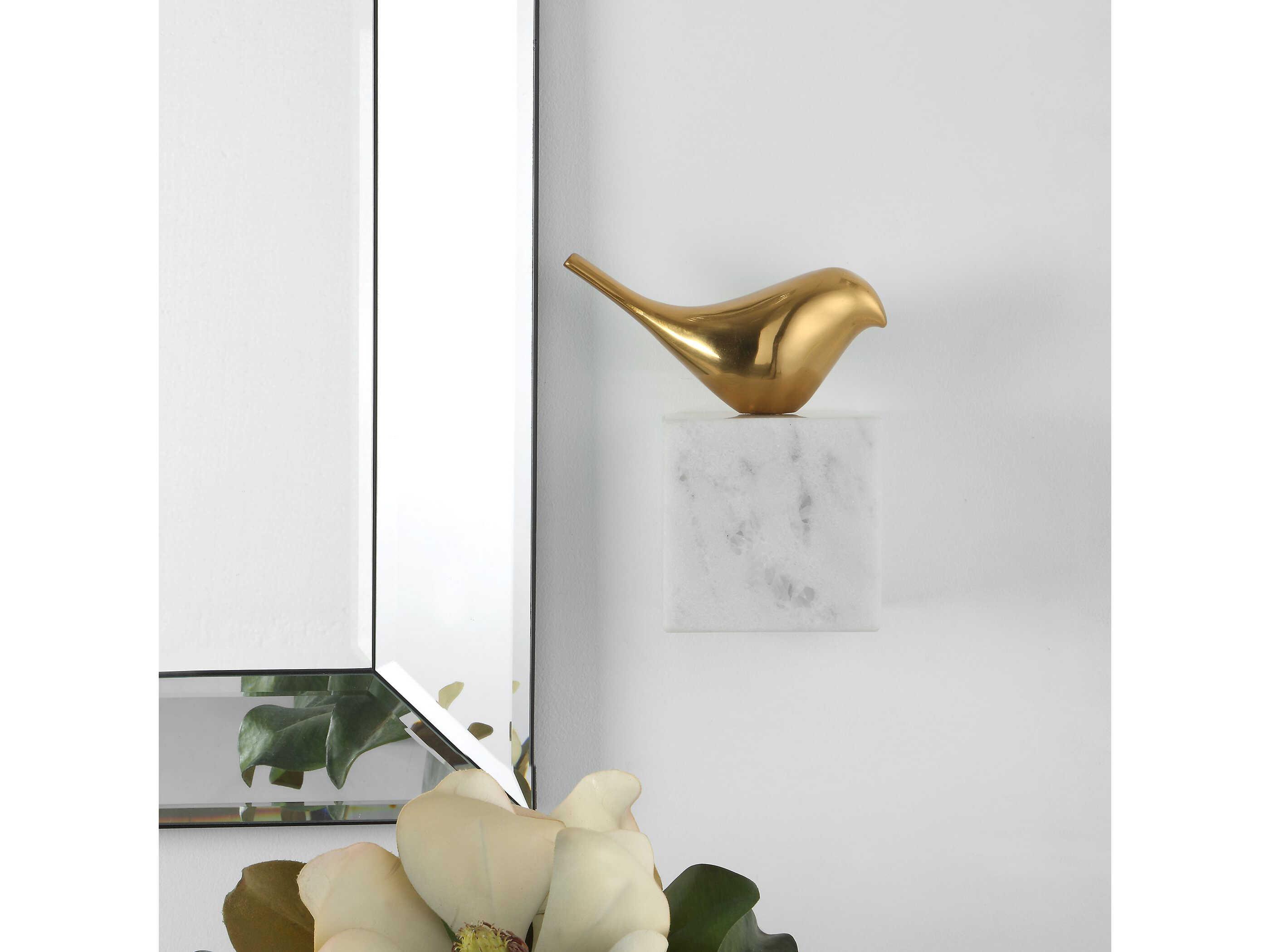 Uttermost Solid Brass Flying Solo Bird 3D Wall Art
