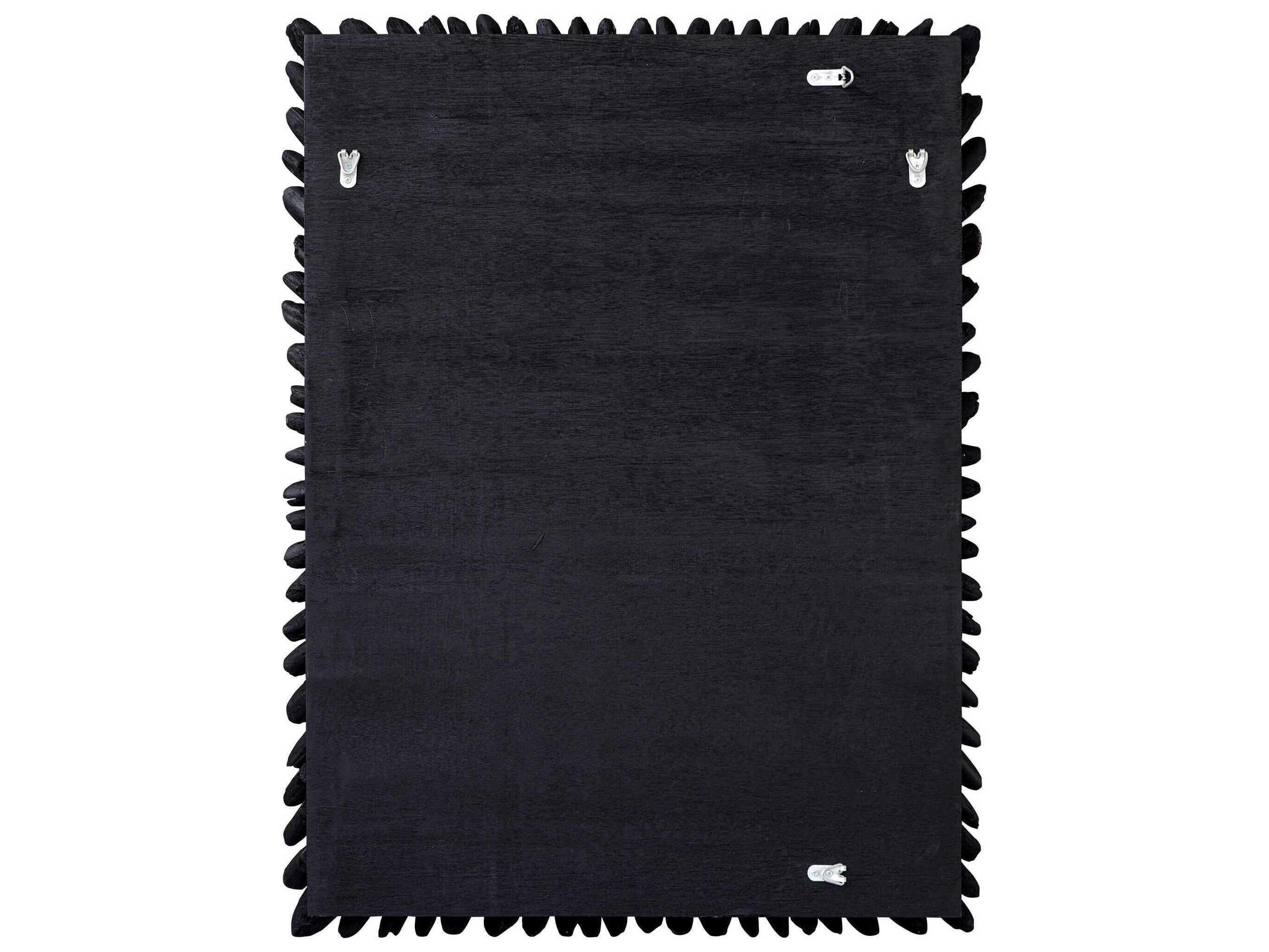 Uttermost Bahama Rustic Black Wood Wall Art