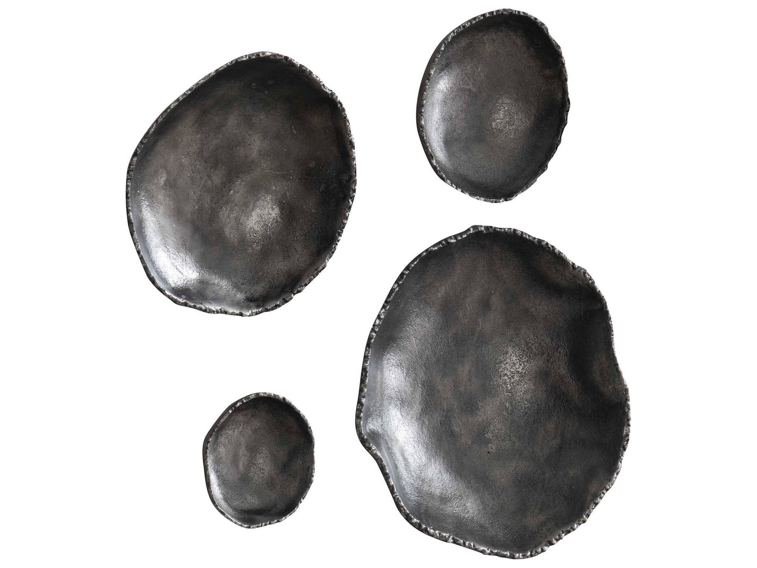 Uttermost Lucky Coins Nickel Metal Wall Art Set of 4