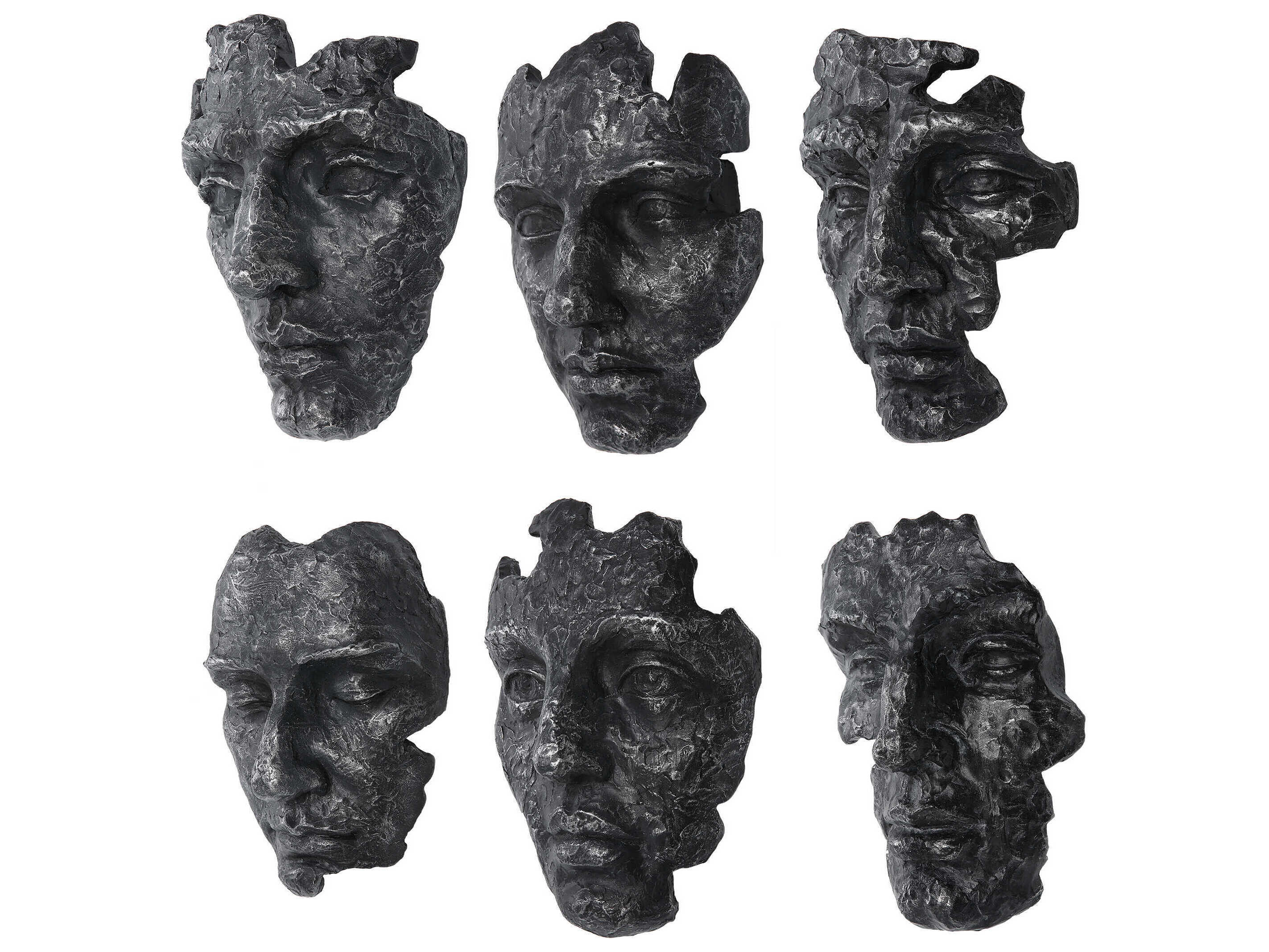 Uttermost Self Portrait Metallic 3D Wall Art Set of 6