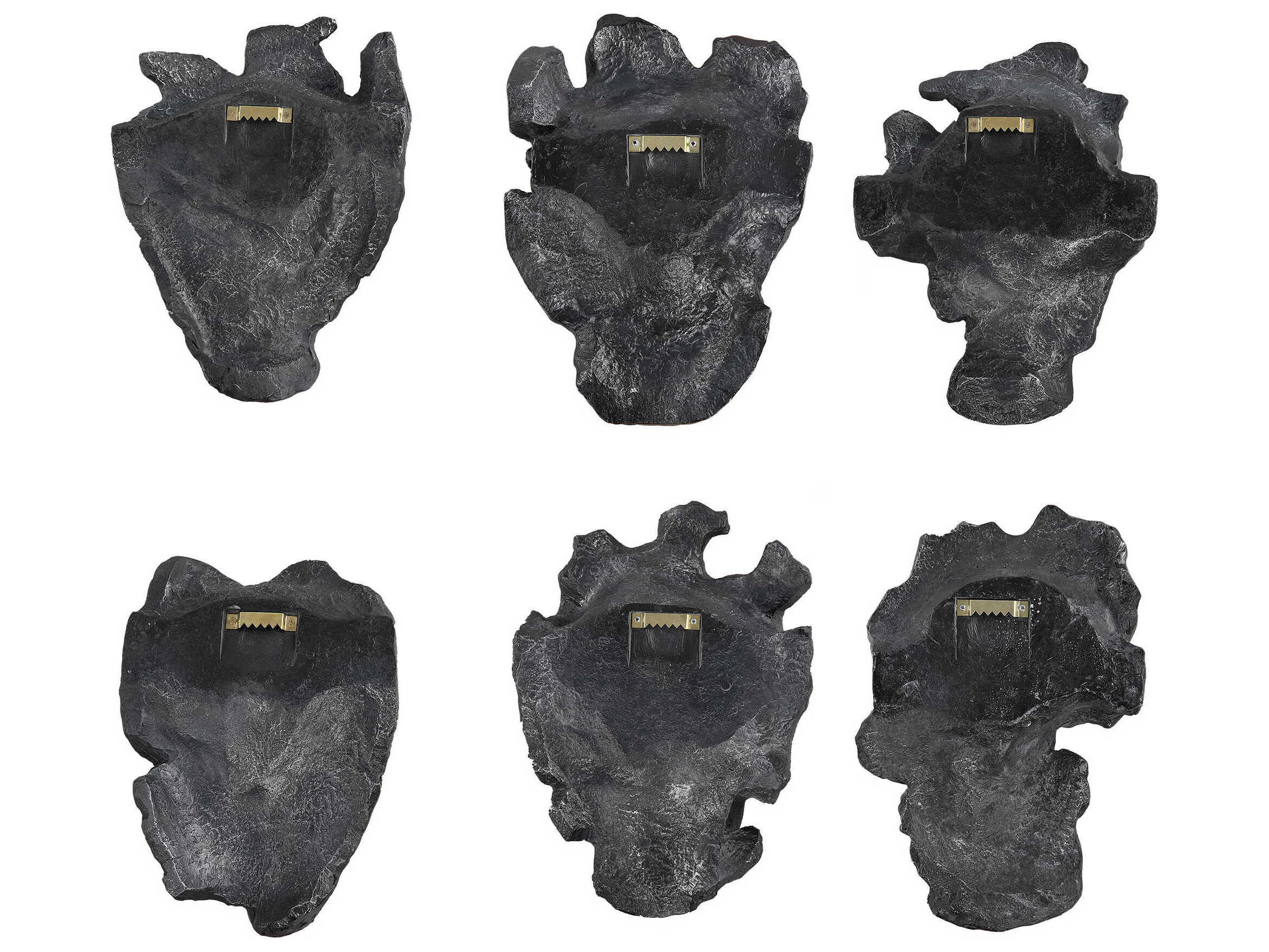 Uttermost Self Portrait Metallic 3D Wall Art Set of 6