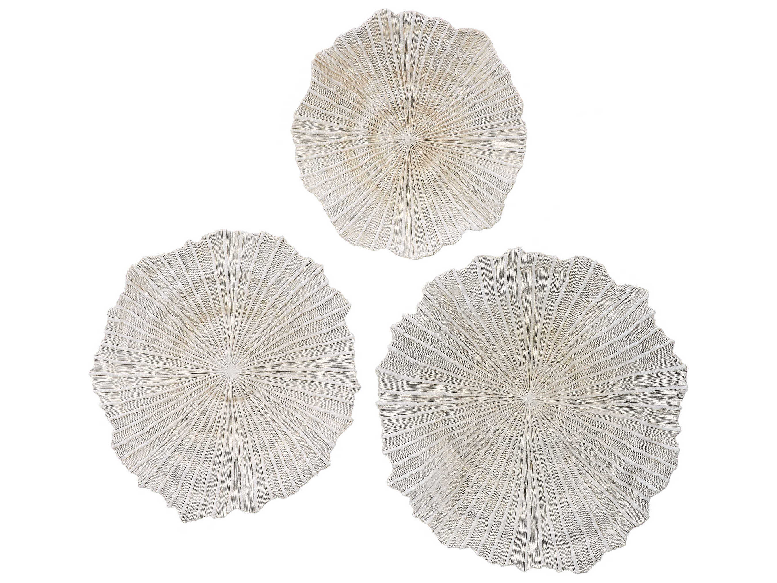 Uttermost Ocean Gems Coral 3D Wall Art Set of 3