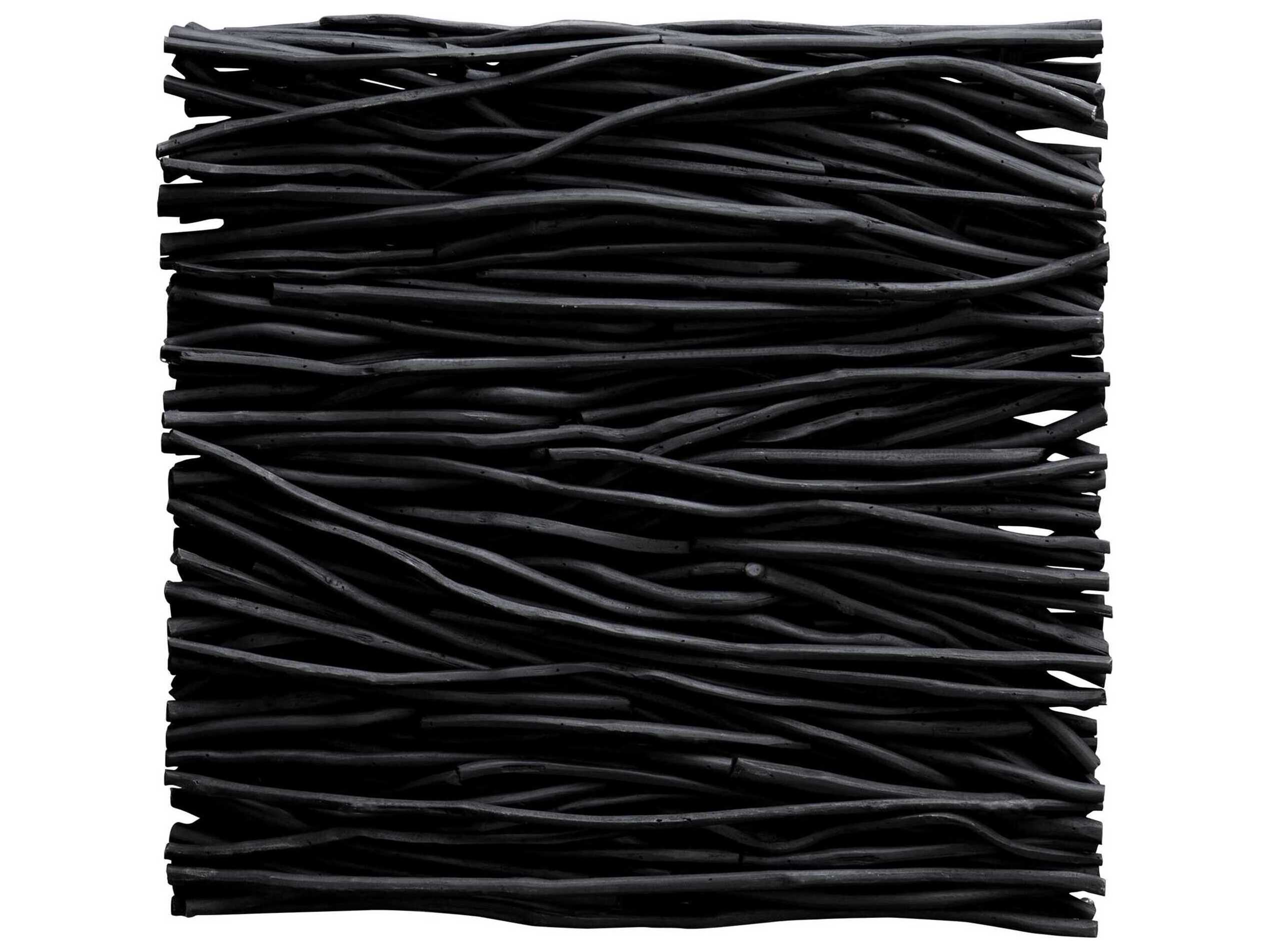 Uttermost Gathered Teak Black Wood Wall Art