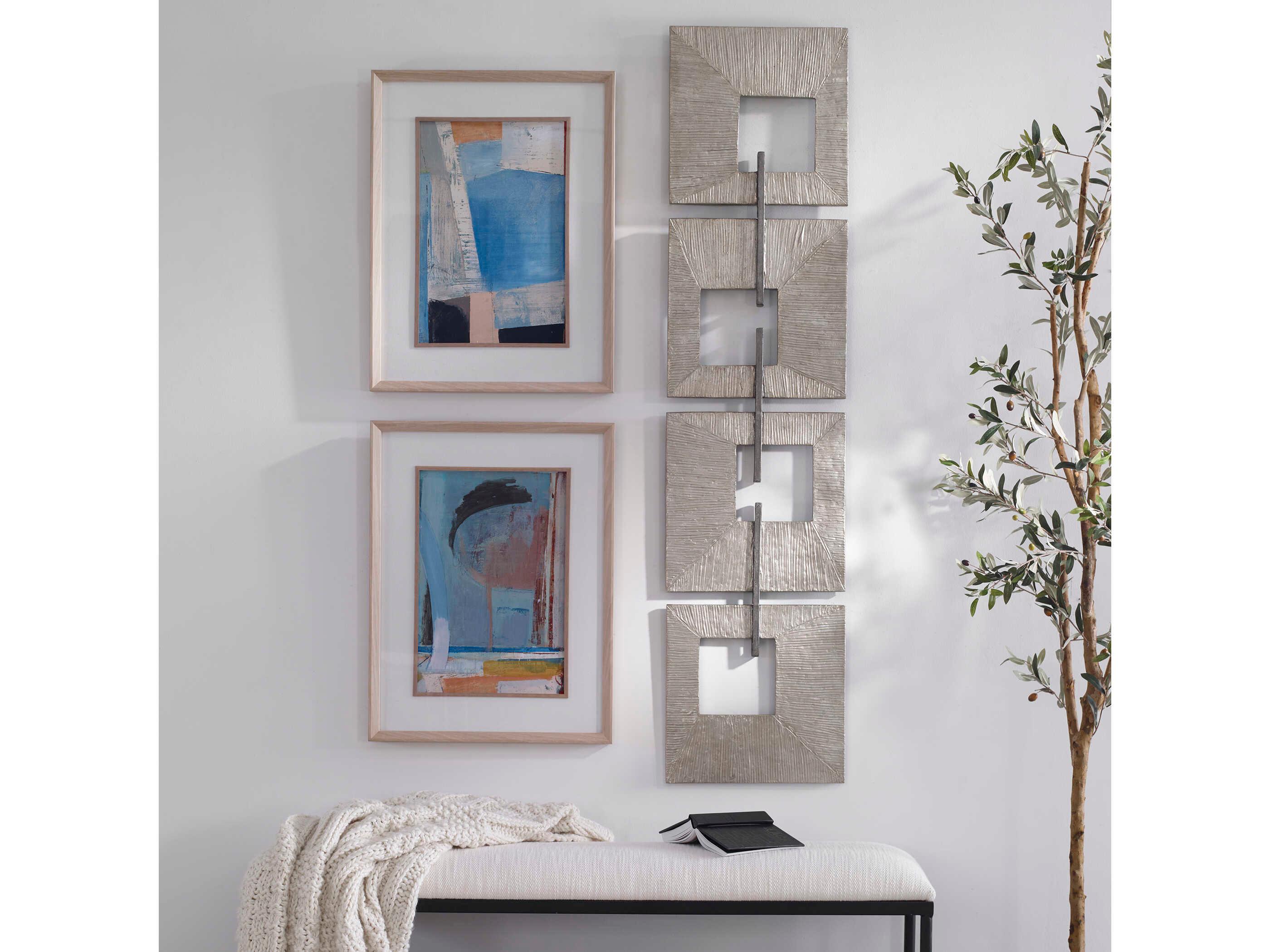 Uttermost Linked Champagne Metal Wall Art