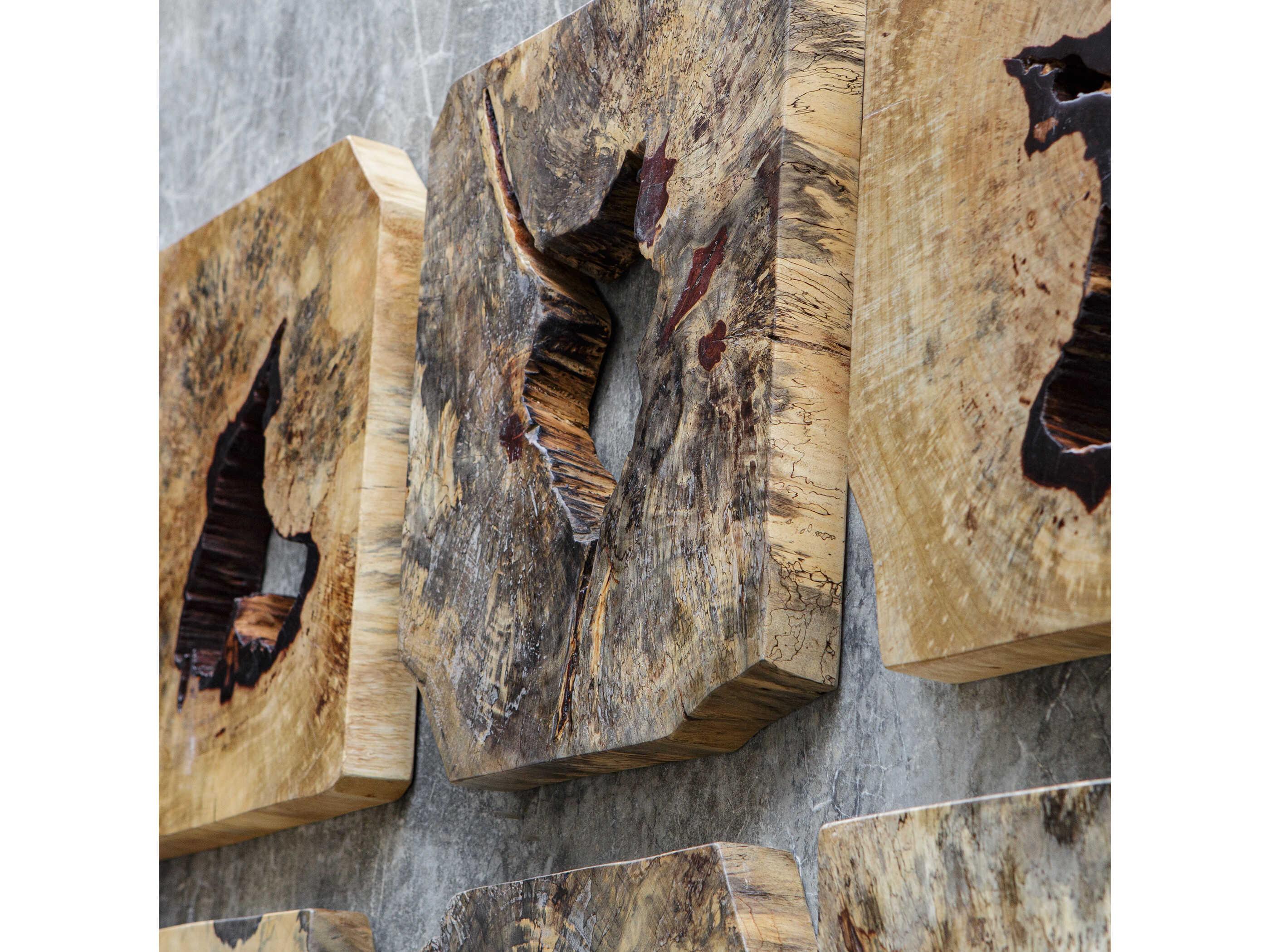 Uttermost Bahati Wood Wall Art Set of 9