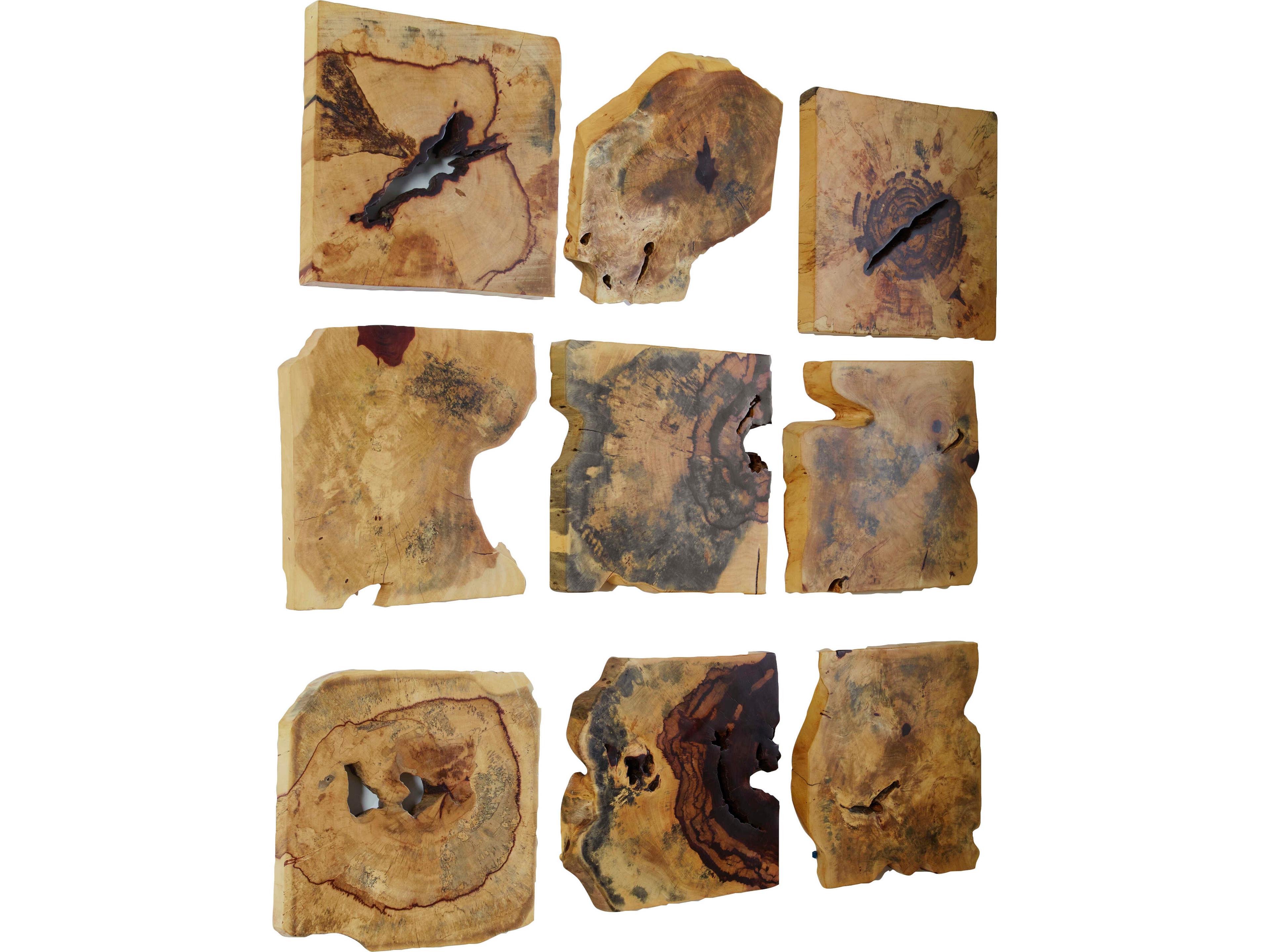 Uttermost Bahati Wood Wall Art Set of 9