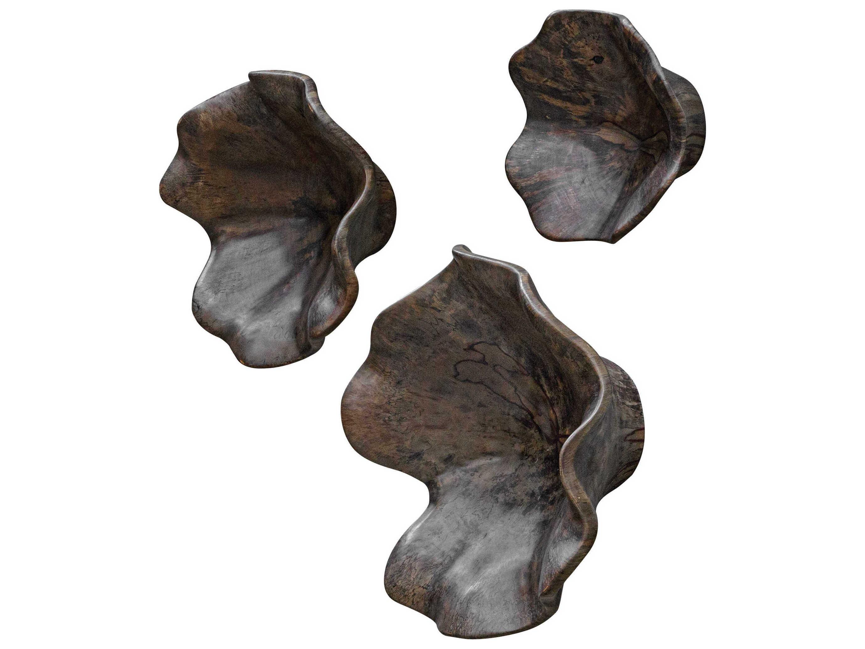 Uttermost Two Wood Wall Art Set of 3