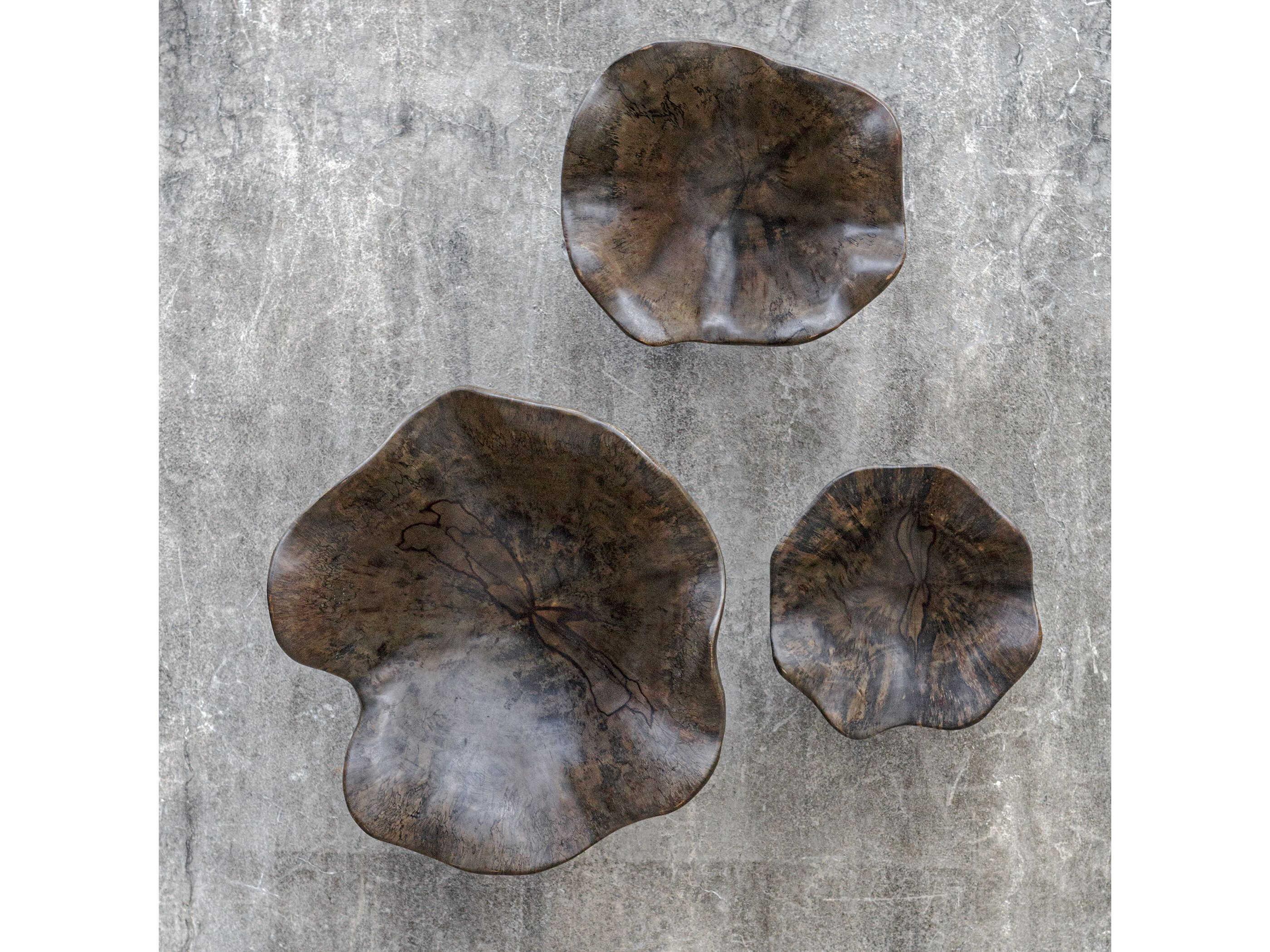 Uttermost Two Wood Wall Art Set of 3