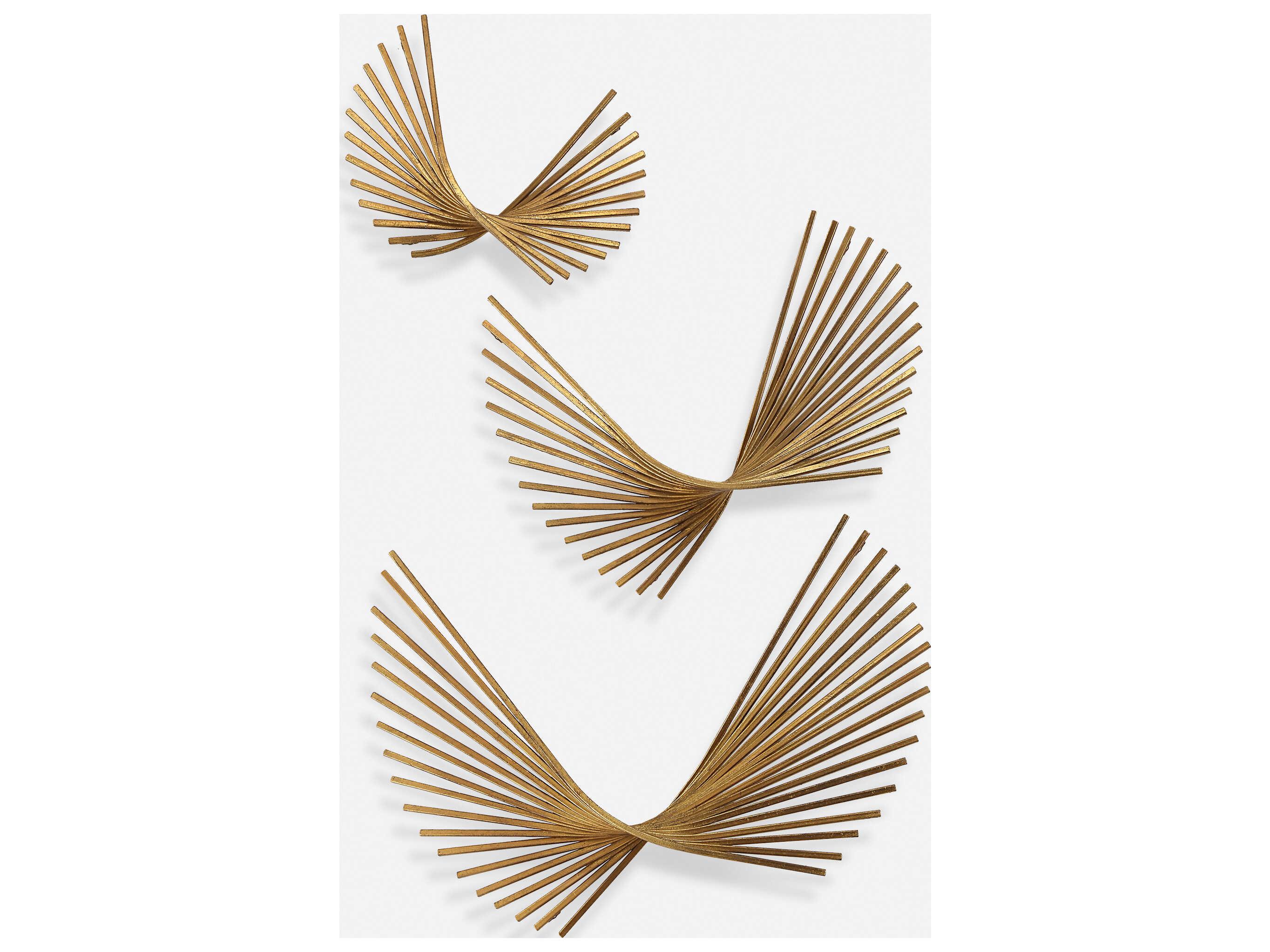 Uttermost Coreograph Antique Gold Wall Decor (Set of 3)