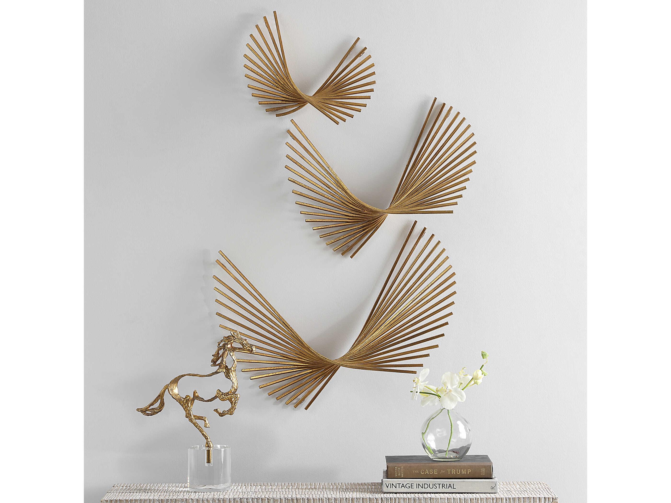 Uttermost Coreograph Antique Gold Wall Decor (Set of 3)