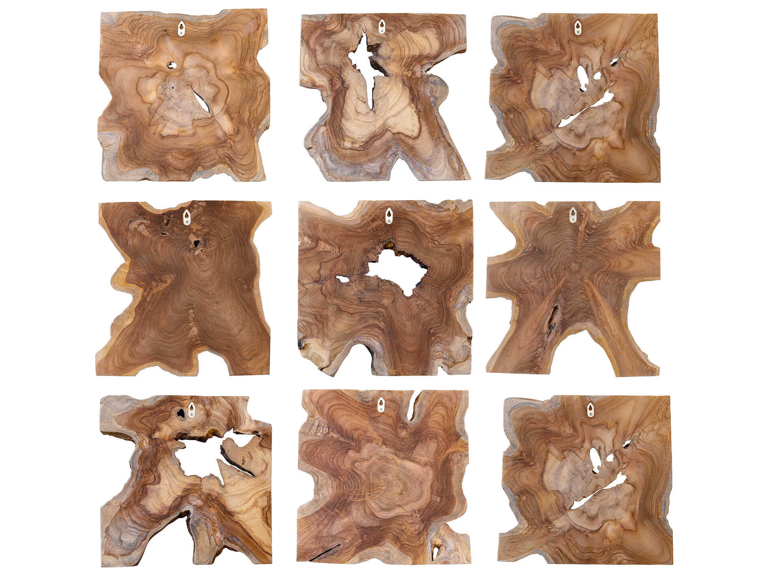 Uttermost Talia Wood Wall Decor Set of 9