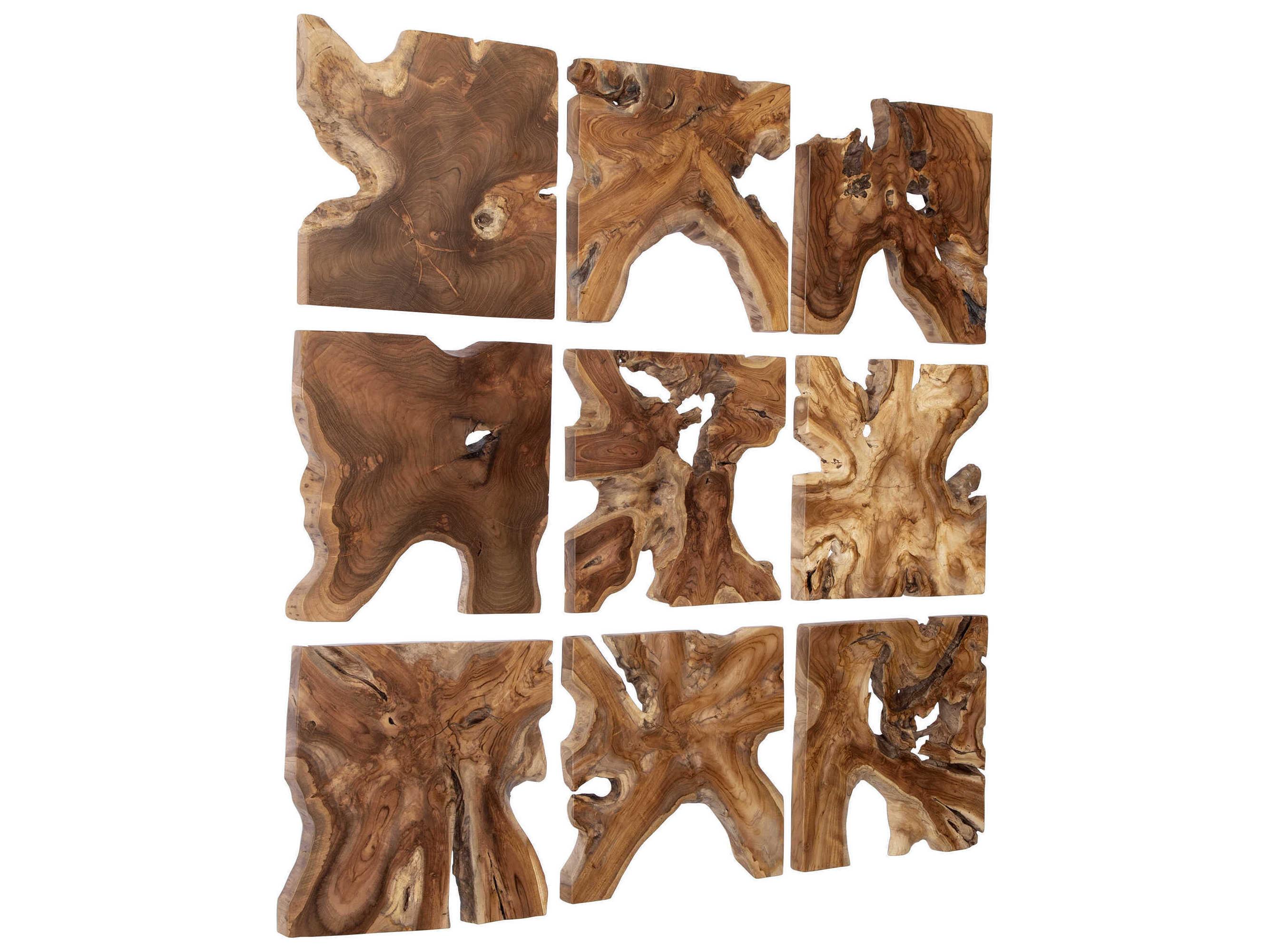 Uttermost Talia Wood Wall Decor Set of 9
