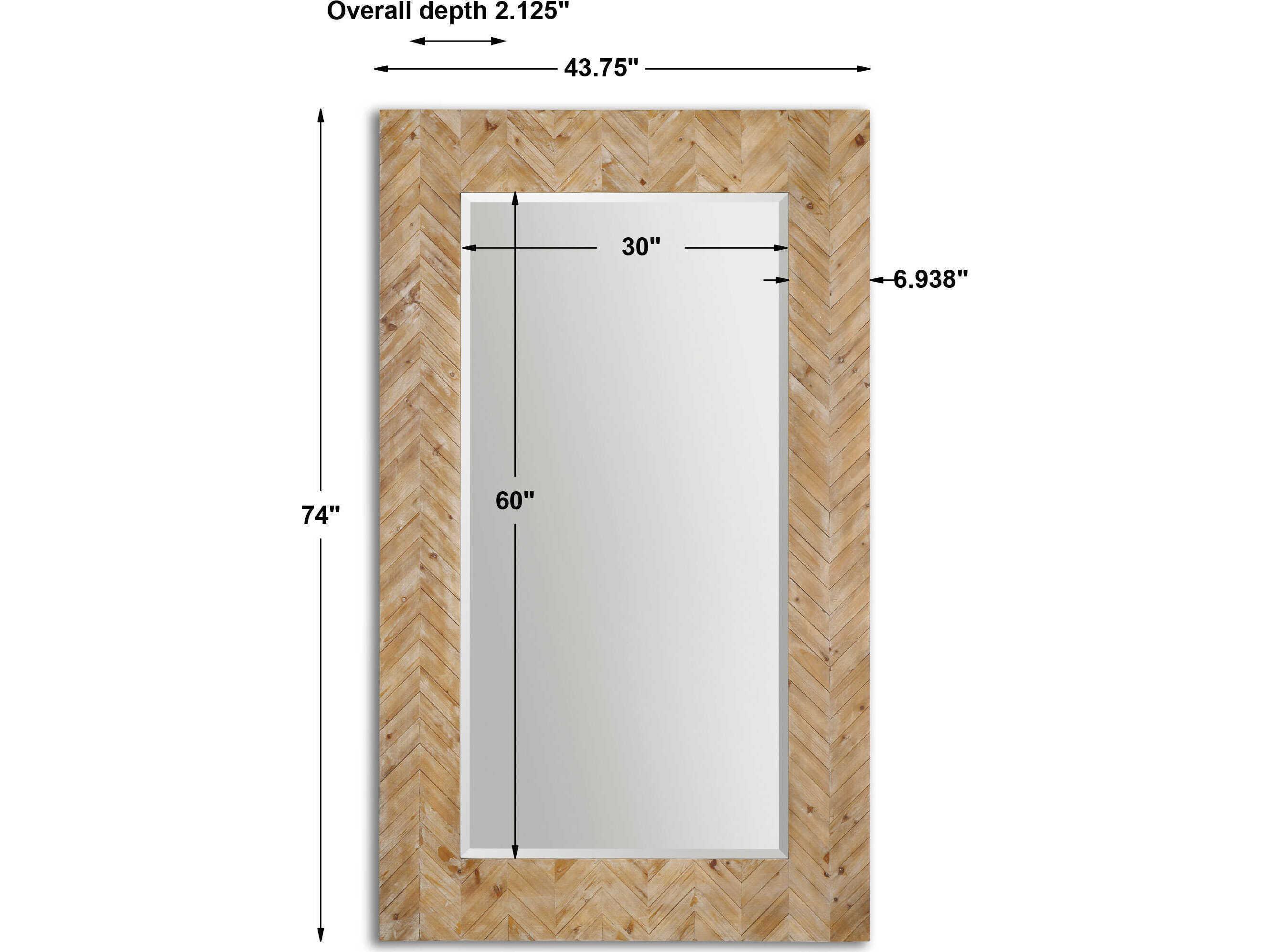 Uttermost Demetria Oversized Wooden Floor Mirror