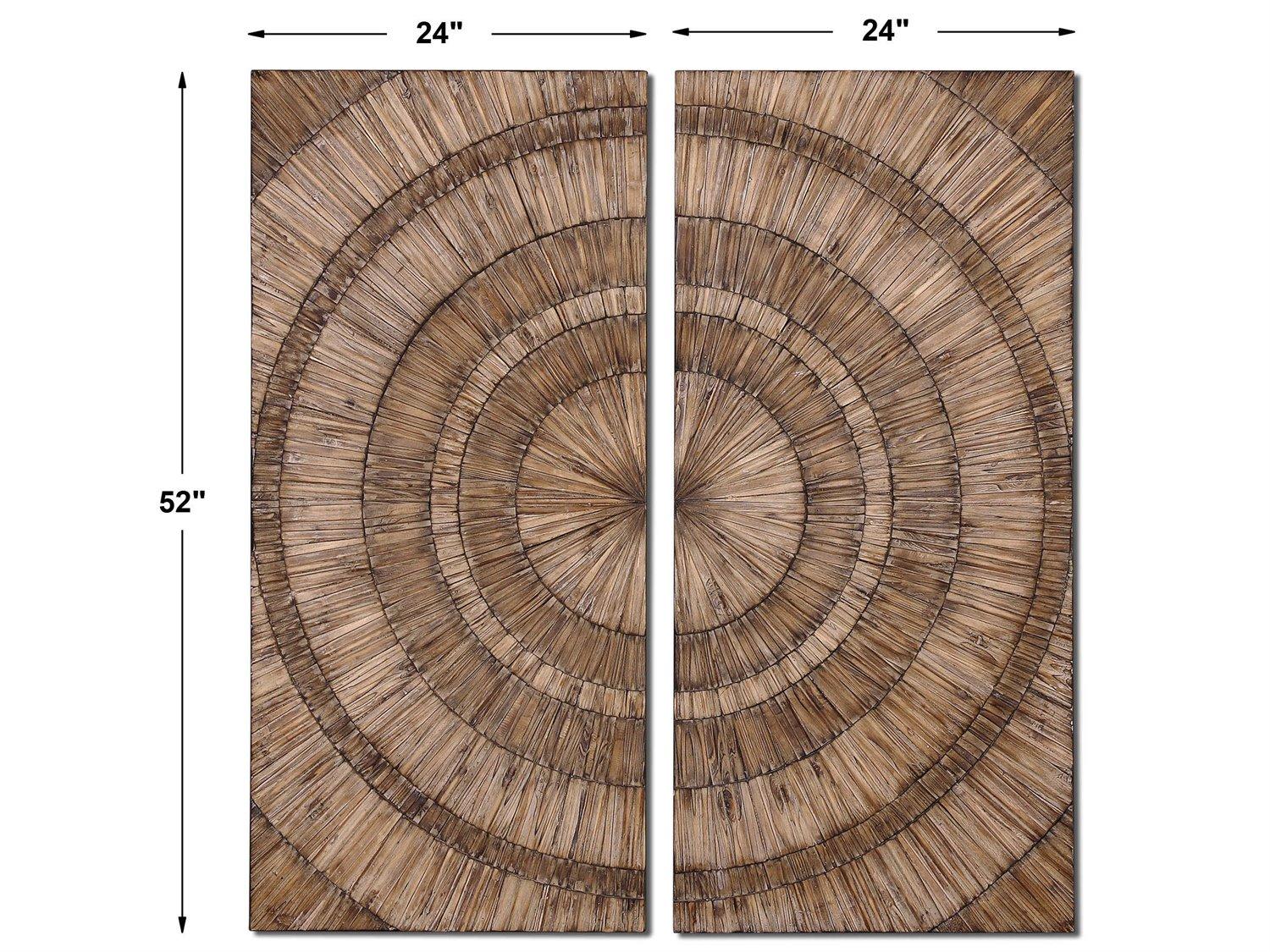 Uttermost Lanciano Wood Wall Art Set of 2
