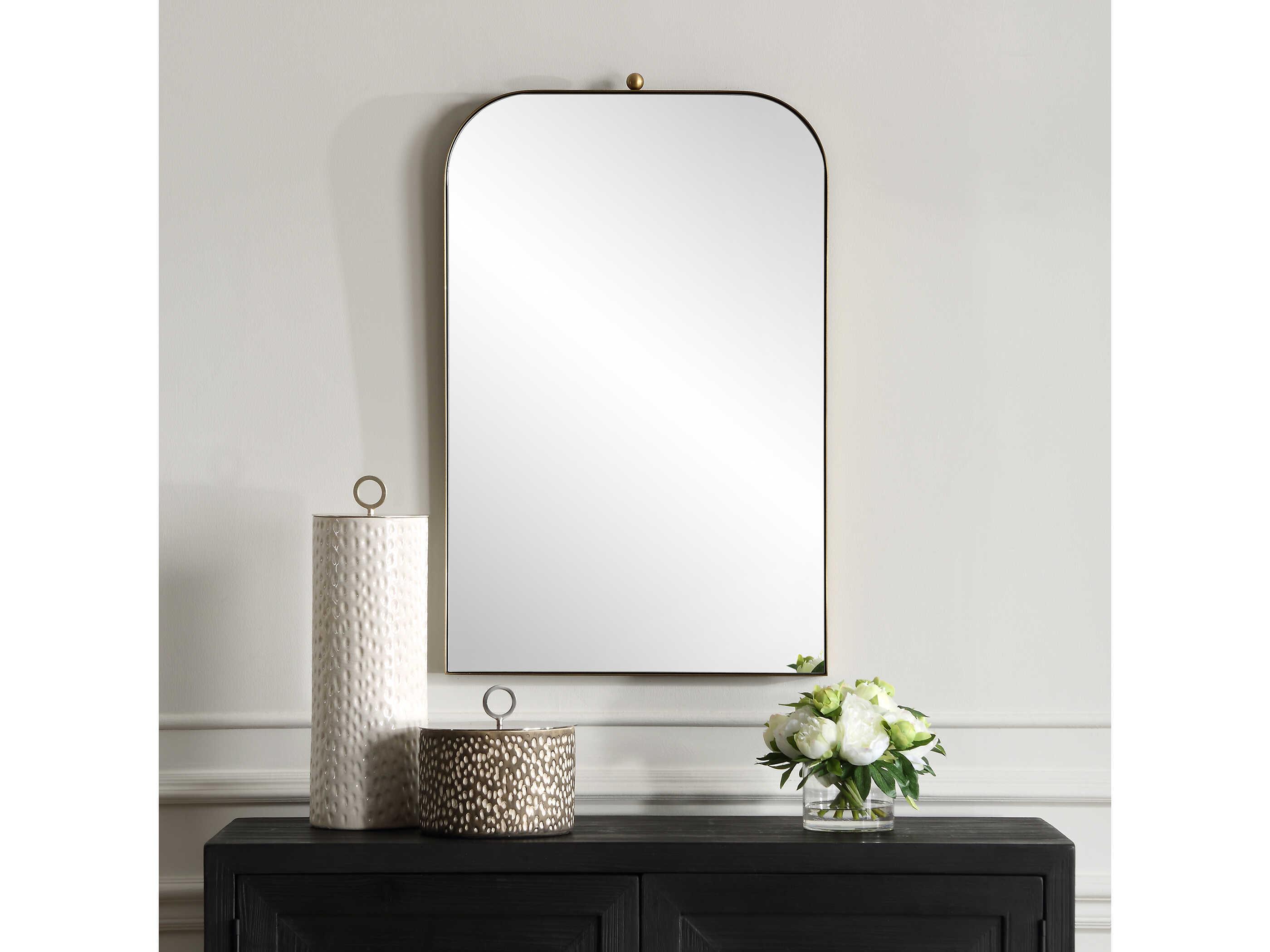 Uttermost Cassidy Brass Plated Wall Mirror