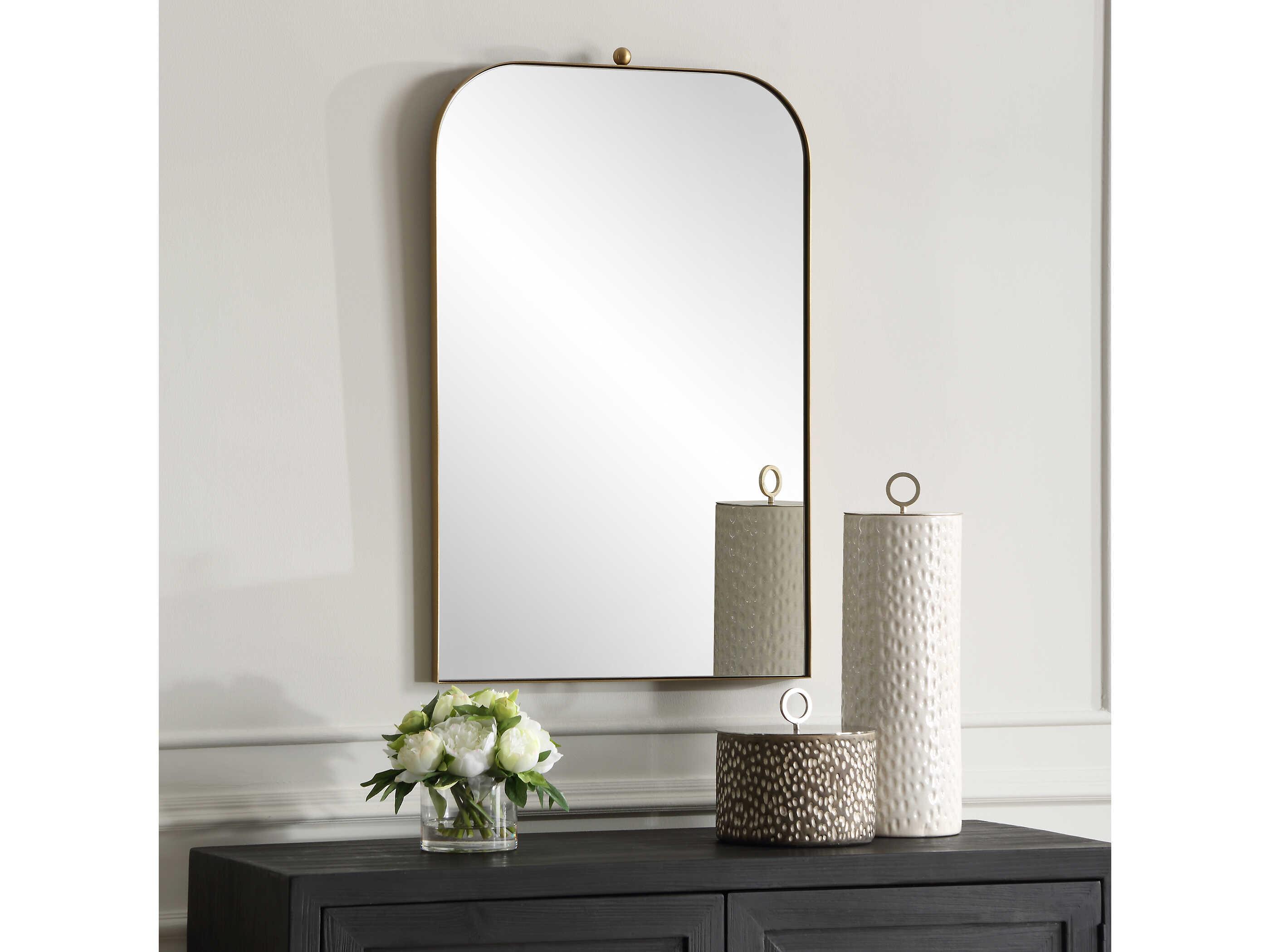 Uttermost Cassidy Brass Plated Wall Mirror