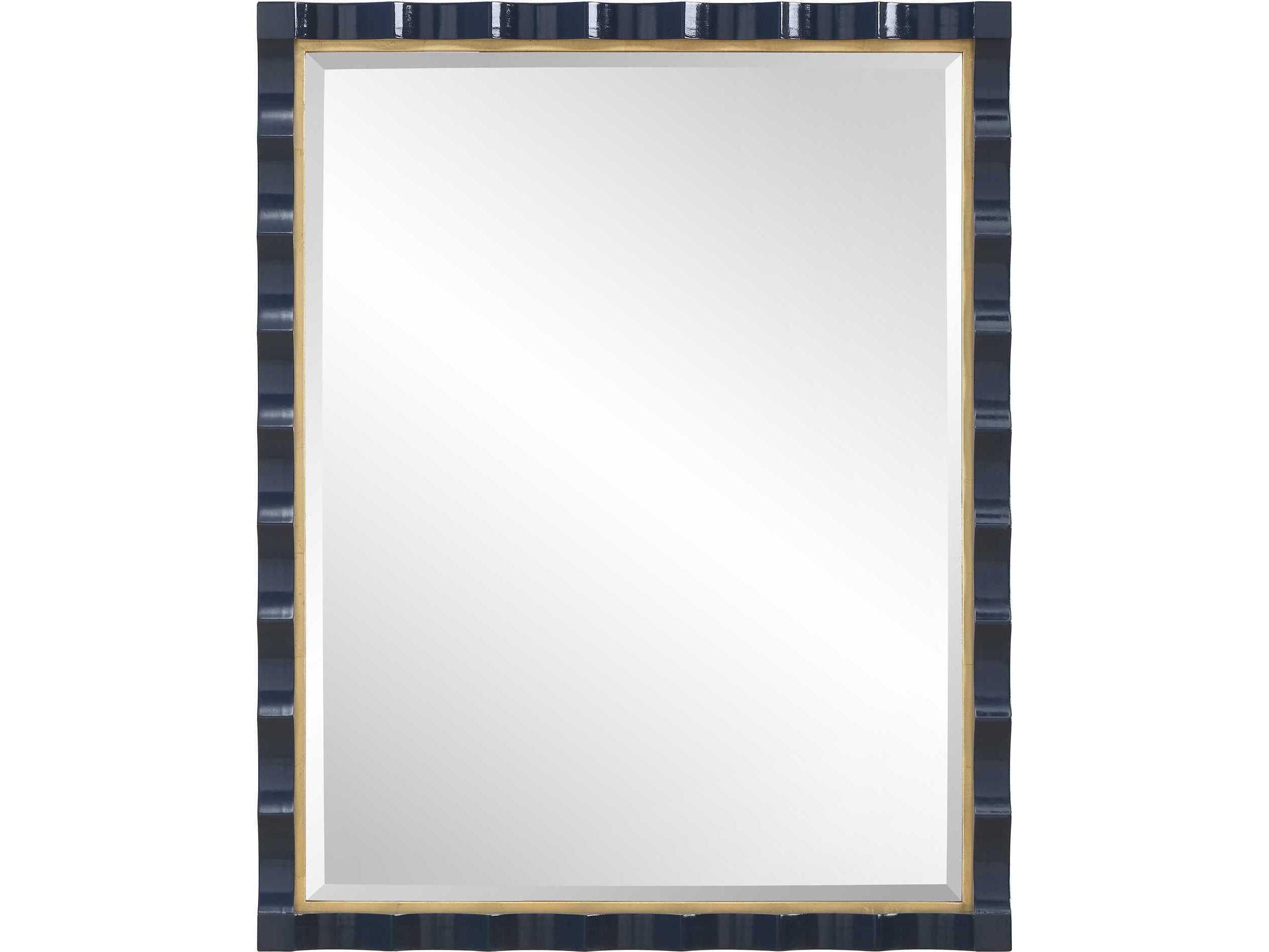 Uttermost Gulf Navy Rectangular Wall Mirror