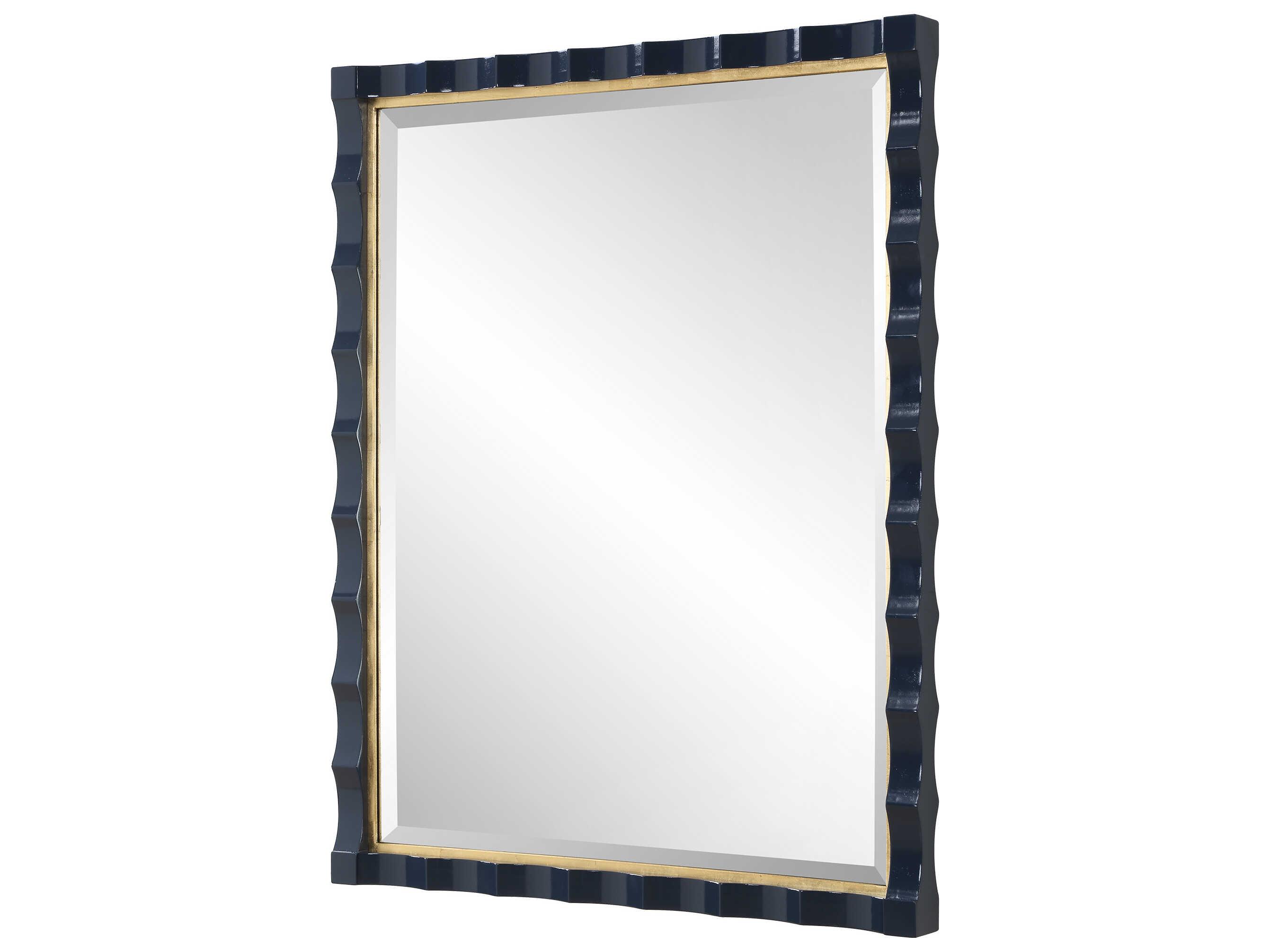 Uttermost Gulf Navy Rectangular Wall Mirror