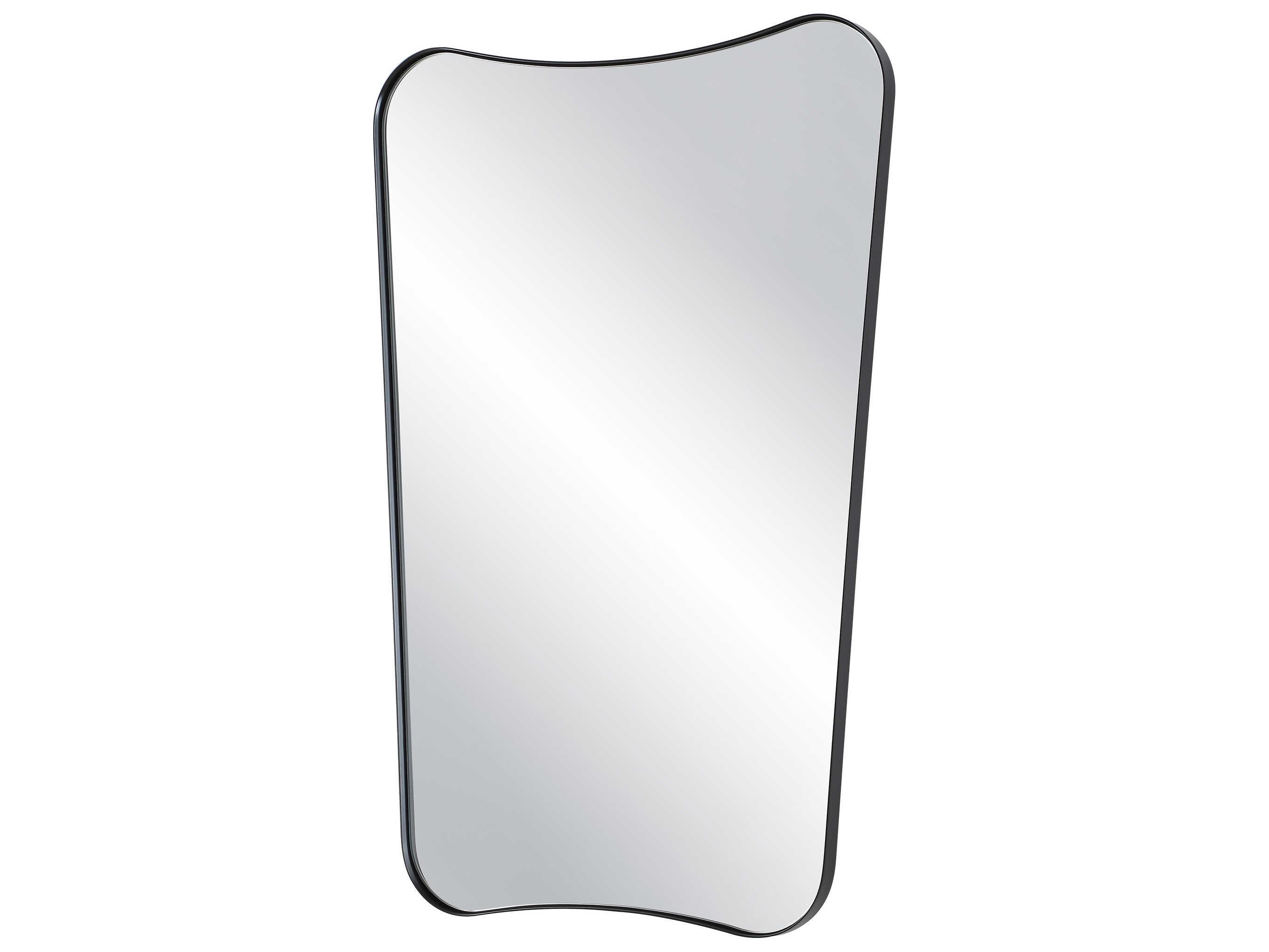Uttermost Belvoir Satin Black Wall Mirror