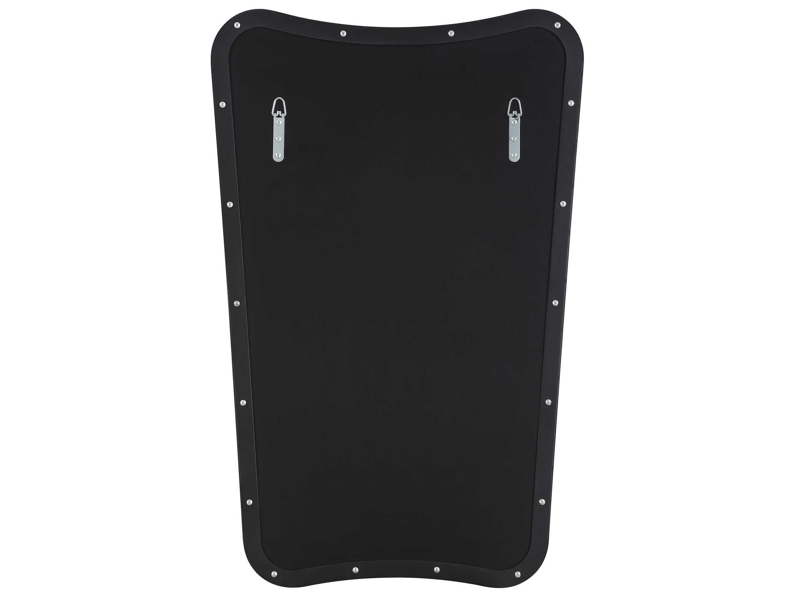 Uttermost Belvoir Satin Black Wall Mirror