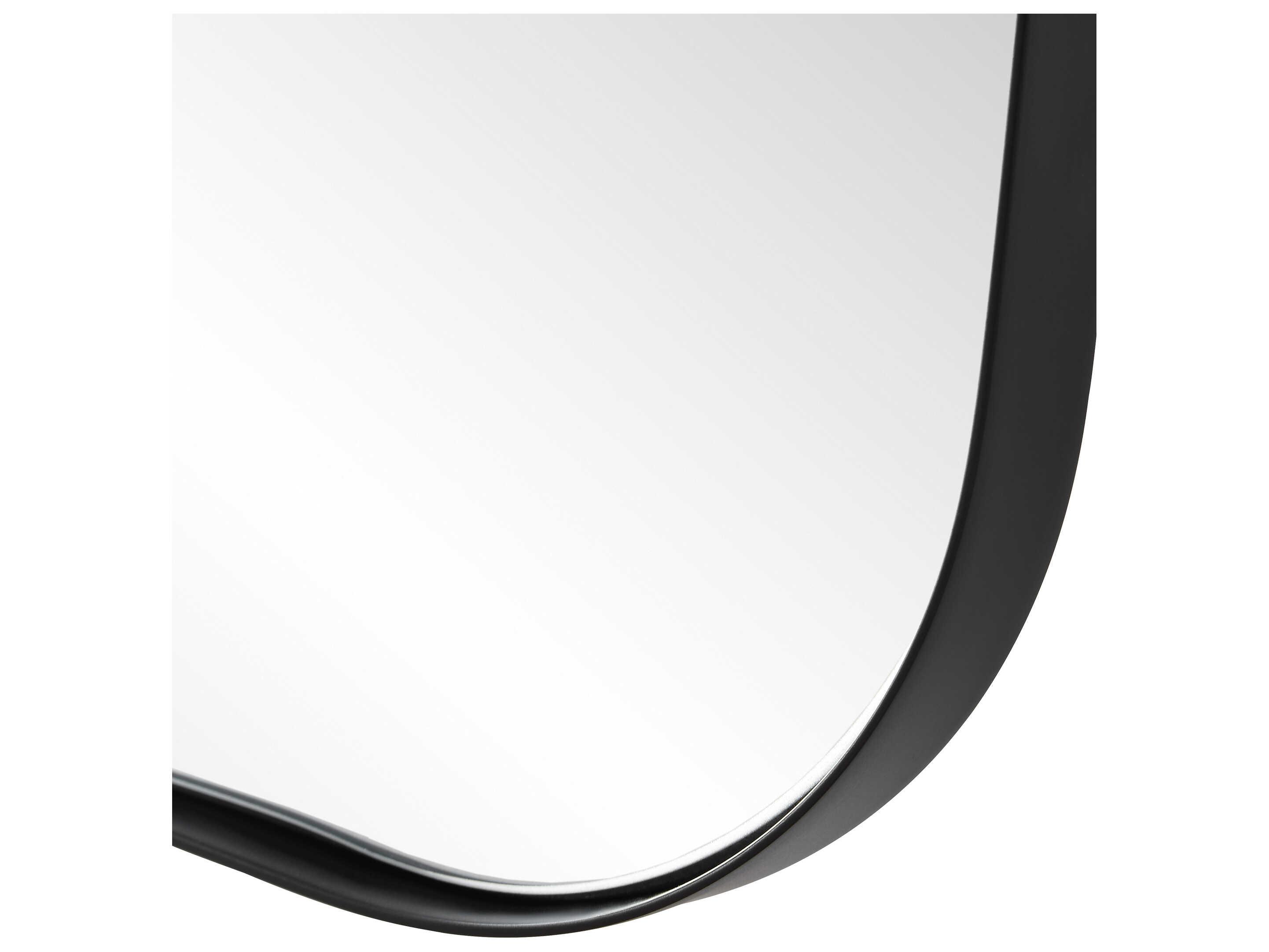 Uttermost Belvoir Satin Black Wall Mirror