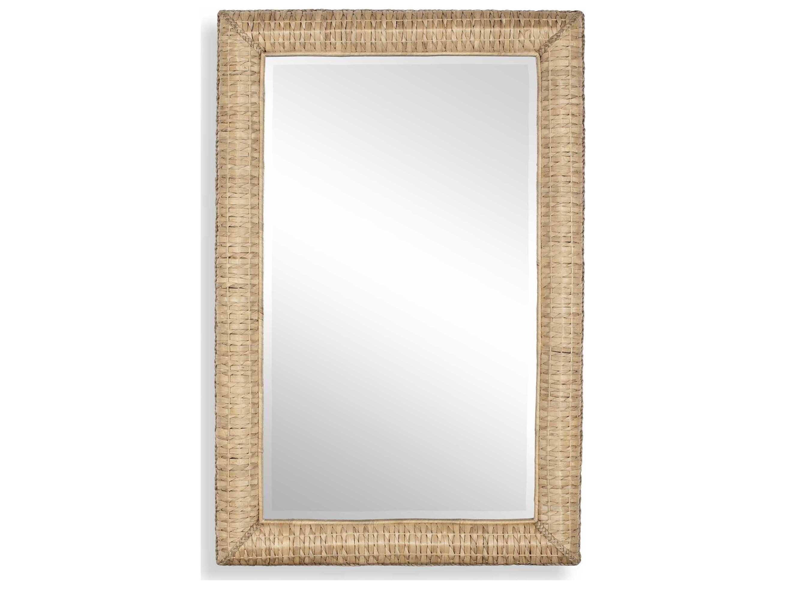 Uttermost Twisted Seagrass Natural Rectangular Wall Mirror